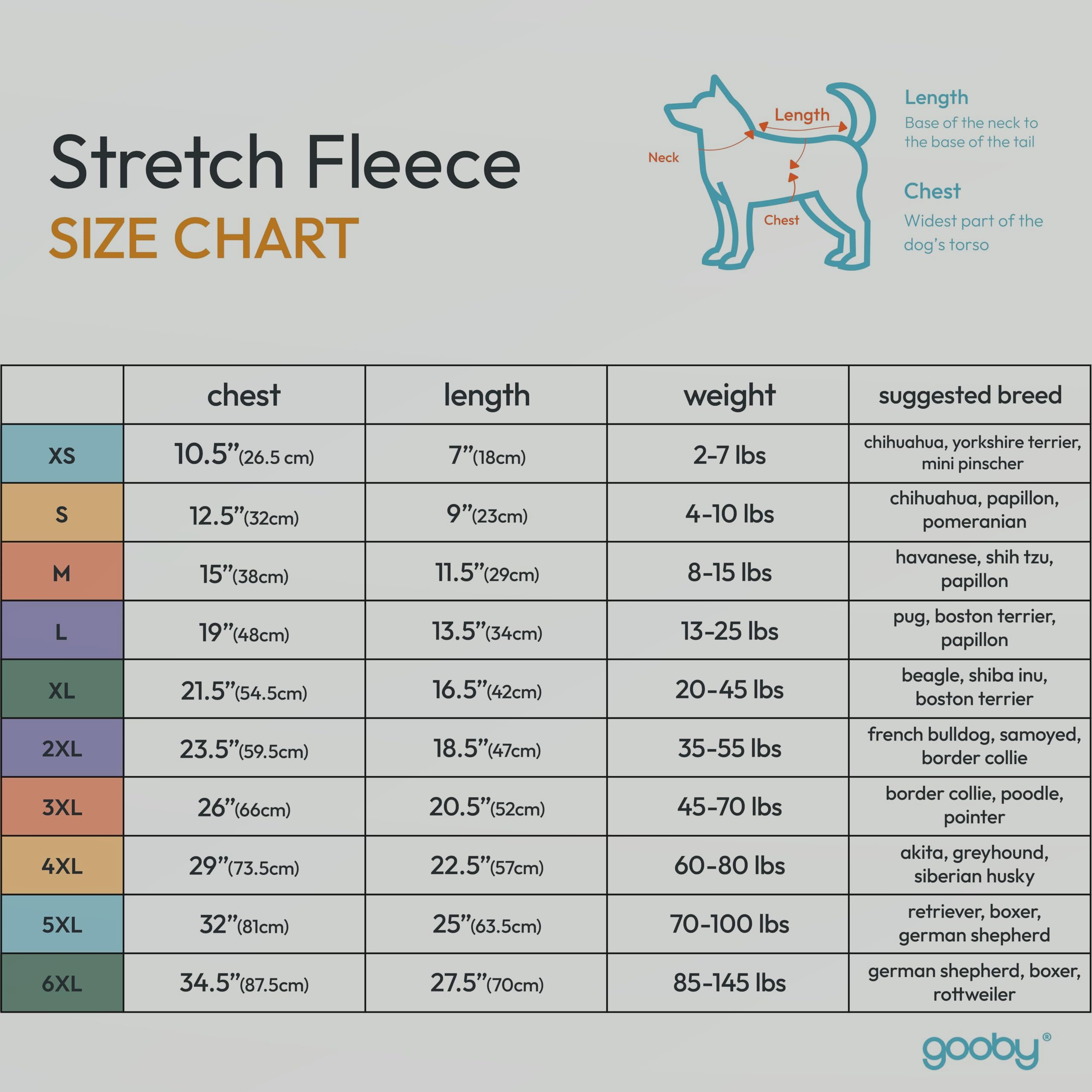 Gooby Gilet polaire extensible en microfibre pour chien, rose, taille S - Veste chaude en polaire microfibre pour chiens de petite et grande taille