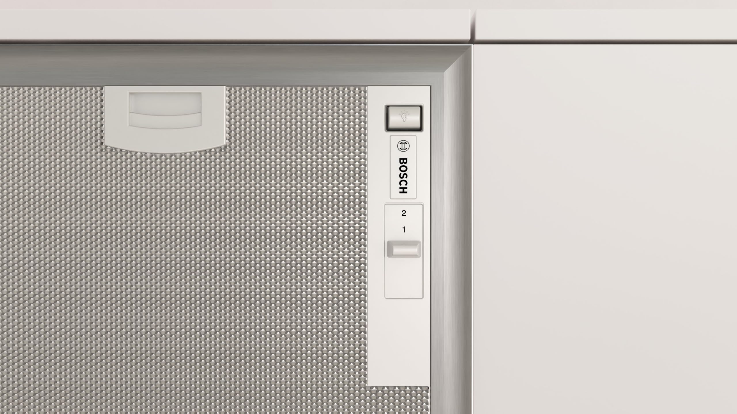 Bosch DHL555BM Serie 4 Lüfterbaustein 53 cm LED-Beleuchtung Abluft Umluft Metallfettfilter spülmaschinengeeignet Silber Metallisch