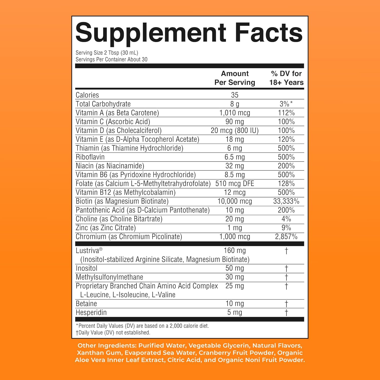 MARYRUTH'S Liquid Multivitamin+Hair Growth | Clinically Tested for Thicker Hair & Facial Wrinkles in Women | Biotin 10000mcg | Lustriva Hair Growth Supplement | Skin Care | Age 18+ | 30 Fl Oz - Image 10