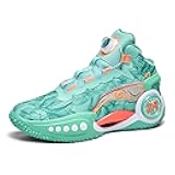 Men's Basketball Shoes Anti-Slip and Wear-Resistant Soles Running Shoes Graffiti Design Fashionable Sports Shoes