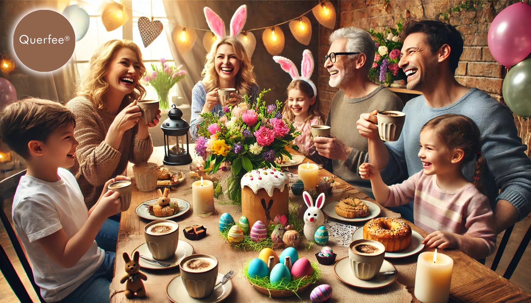 Ostern Geschenke Osterkaffee Kaffee zu Ostern - Arabica Röstkaffee mit Eierlikör Geschmack - gemahlen - 75 g von Querfee