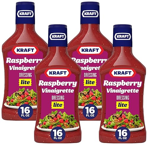 Miniatura 10 de Kraft Raspberry Vinaigrette Lite Salad Dressing (16 fl oz Bottle)