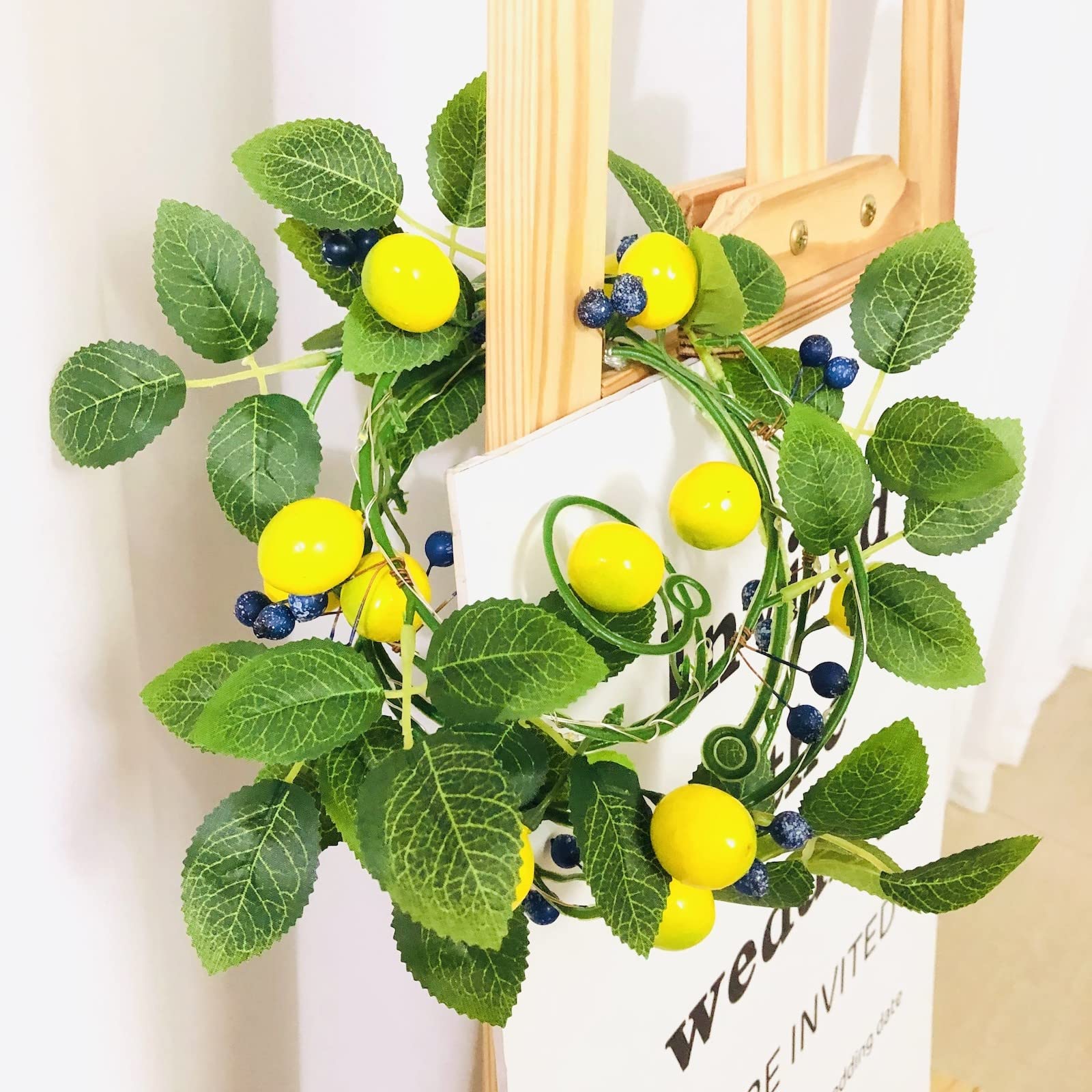 Artificielles Guirlande De Feuillage Automnal Avec Raisin En Plastique Soufflé L