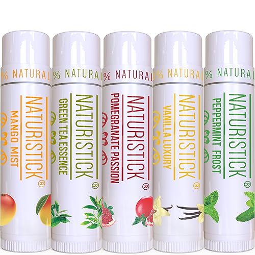 Miniatura 9 de Set de regalo natural de bálsamo labial de Naturistick, el mejor bálsamo curativo para labios secos y agrietados, con aloe vera, vitamina E y aceite