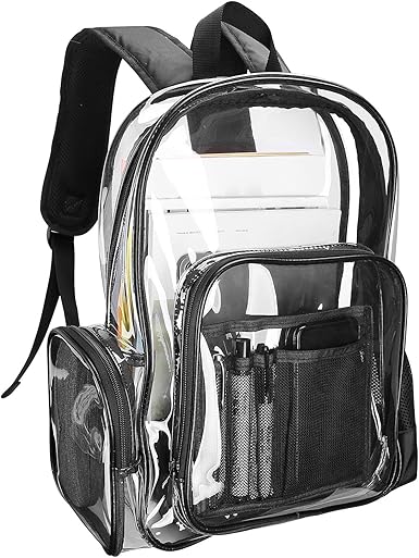 clear backpack uk