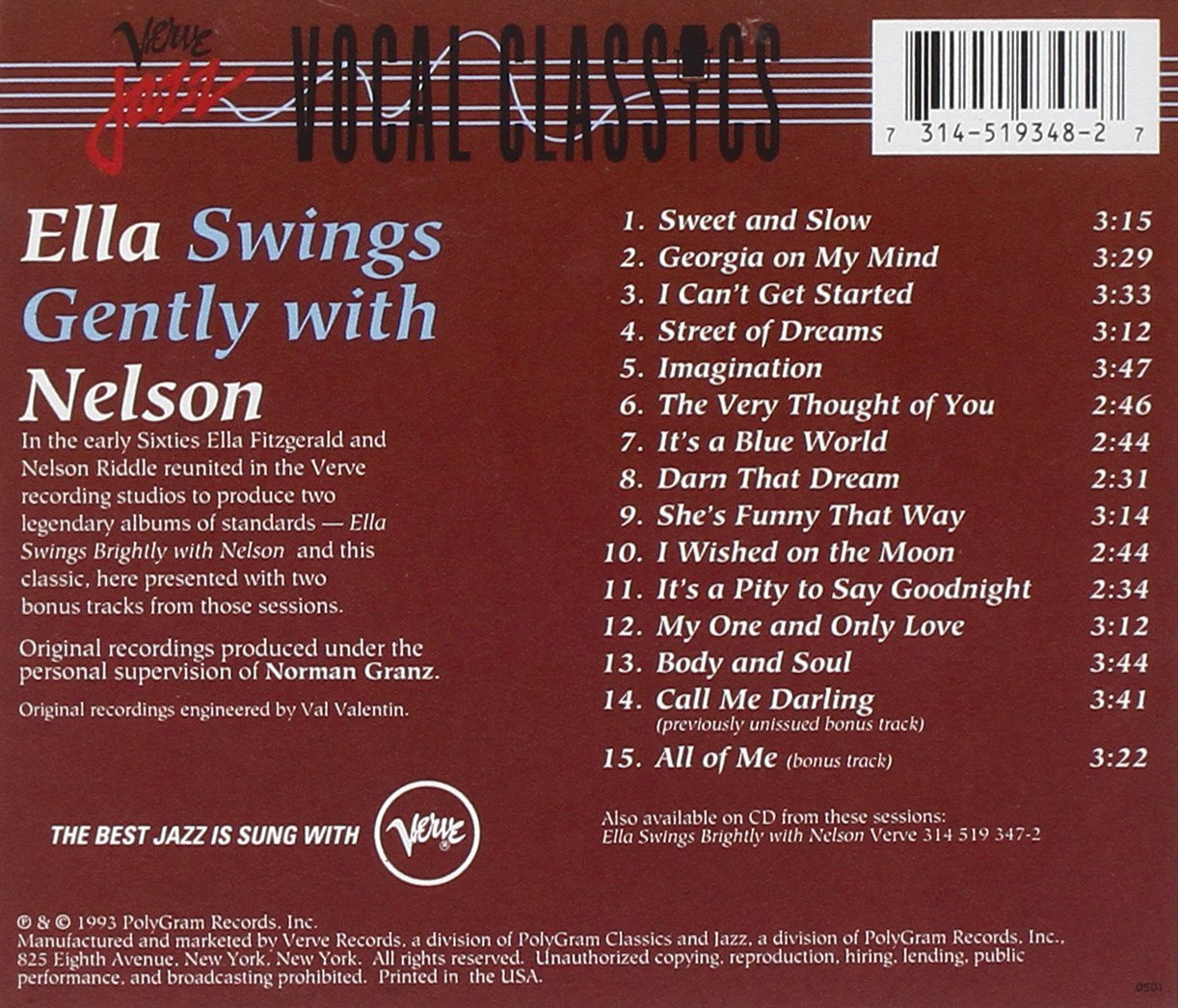 Ella Swings Gently With Nelson