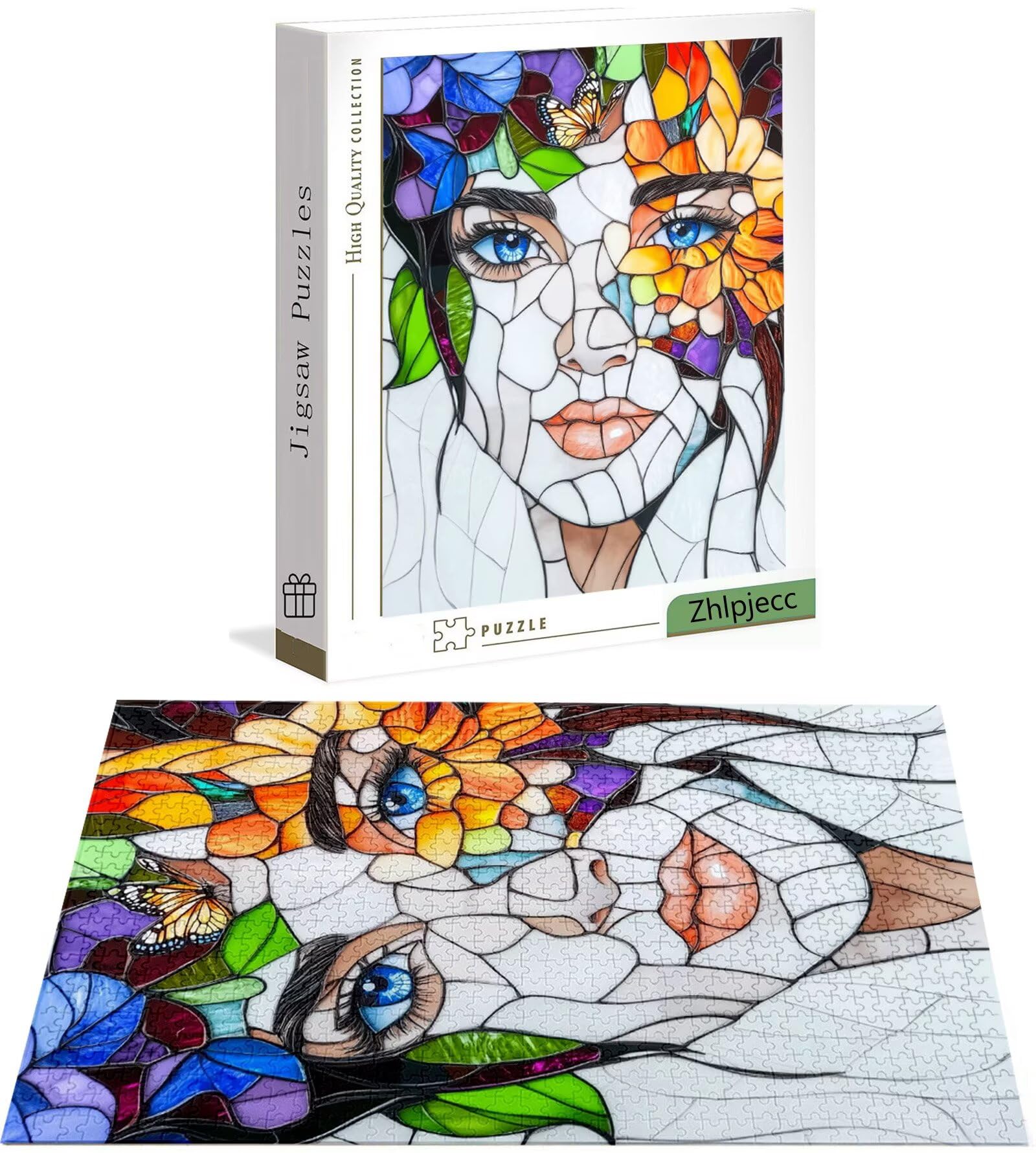 Puzzle 4000 Piezas Chica, Puzzle Flor con Caja para Adultos, 141x87 cm, DIY 4000 Piezas Rompecabezas Madera para Adultos, Rompecabezas Desafiante para Decoracion Hogar y Pared, Regalo Mujer H-5294
