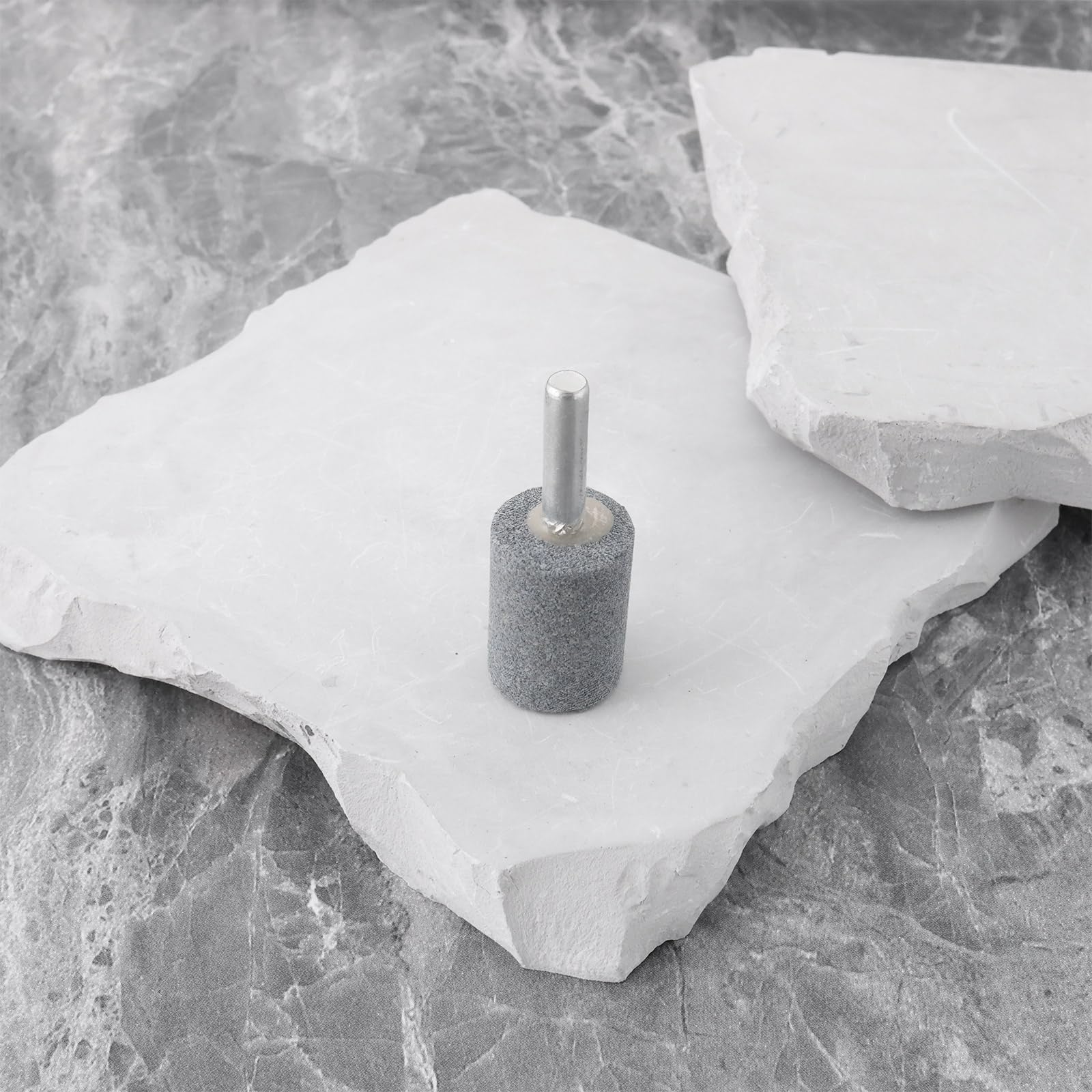 10 Pezzi Di Pietre Abrasive Cilindriche Da 6 Mm Montate Su Una Punta Da Trapano Per Lucidatura 6x20x26 Mm