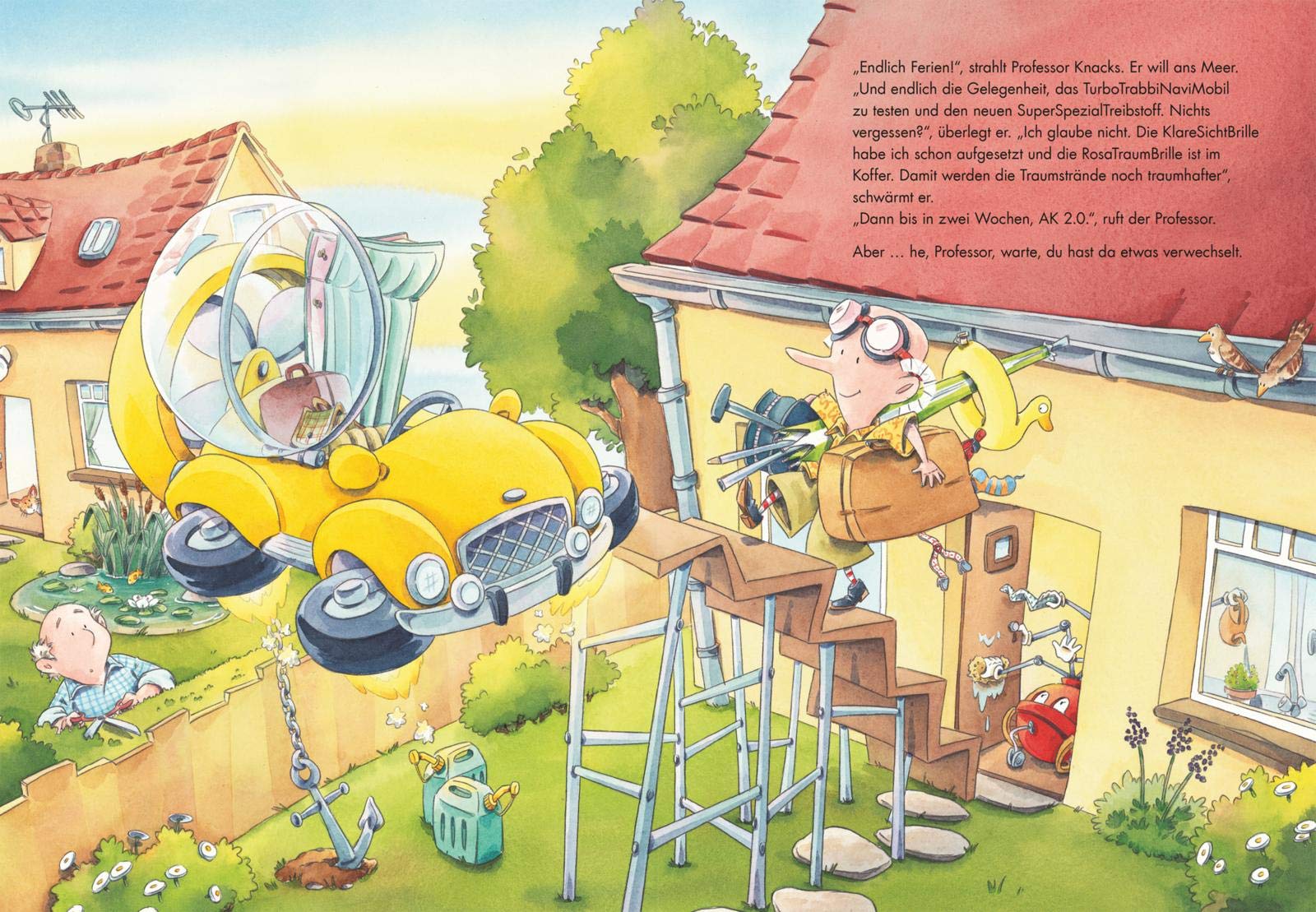 Professor Knacks' verflixt-verrückte Reise um die Welt: Ein Fehler-Suchspaßbuch | Beschäftigungsbuch