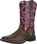 ARIAT womens 10031593 Ariat 100315937C Womens Delilah Java/Brgndy 200 - Brown 7C
