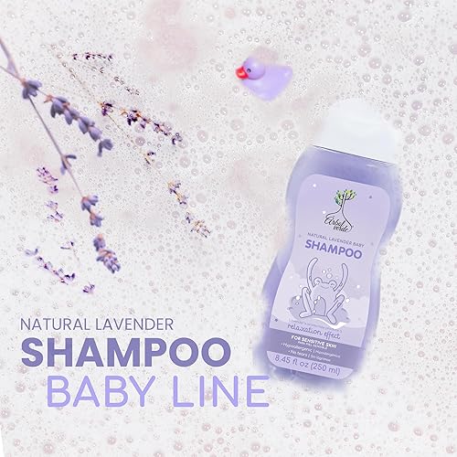 Miniatura 5 de Arbol Verde - Champú lavanda para bebés (8.45 onzas líquidas)  Hipoalergénico, sin alcohol, suave para la piel sensible, aroma relajante
