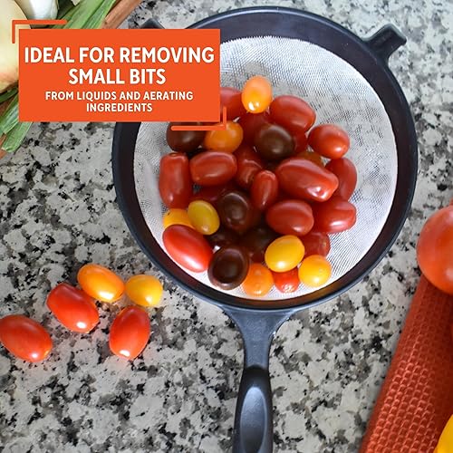 Vista 7 de IMUSA USA IMU-71134 - Colador de plástico (7 pulgadas), color negro