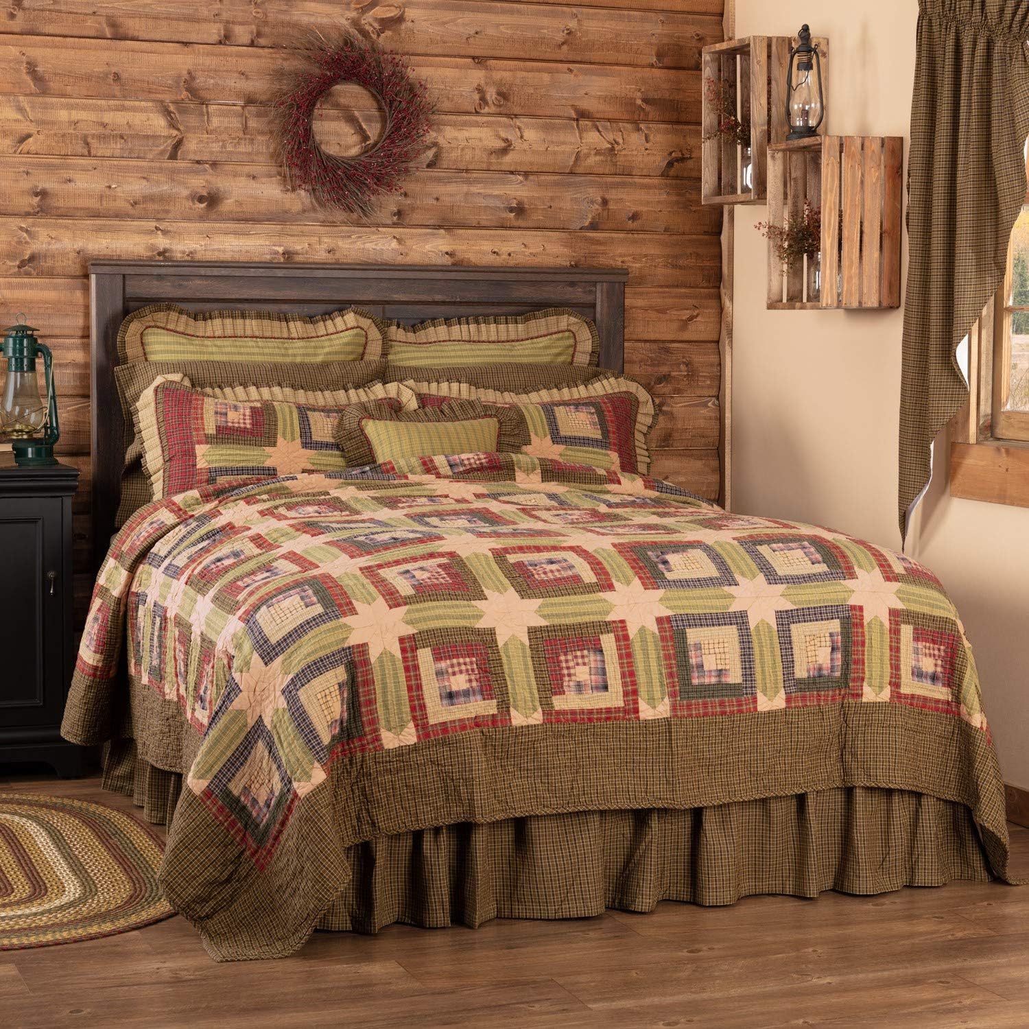 Las Marcas Vhc Annie Portabella Floral Patch Queen Quilt 90w | Envío Gratis