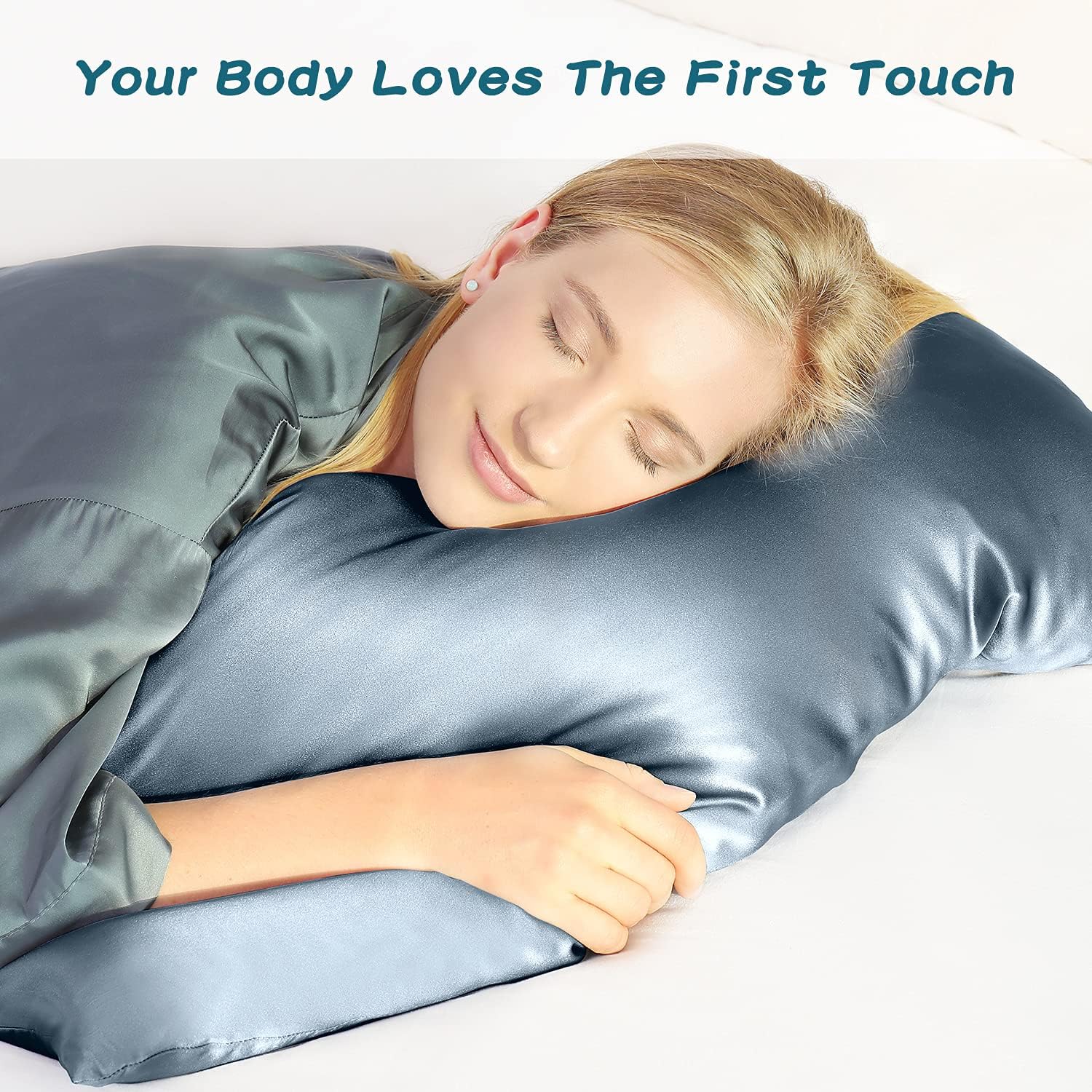 TIBOON Silk Pillowcase for Hair & Skin, 100% 19 Momme Real Mulberry Silk Zippered Pillowcase, 1 Pack (A-Lilac Purple, Standard 20''×26''): Kitchen & Dining