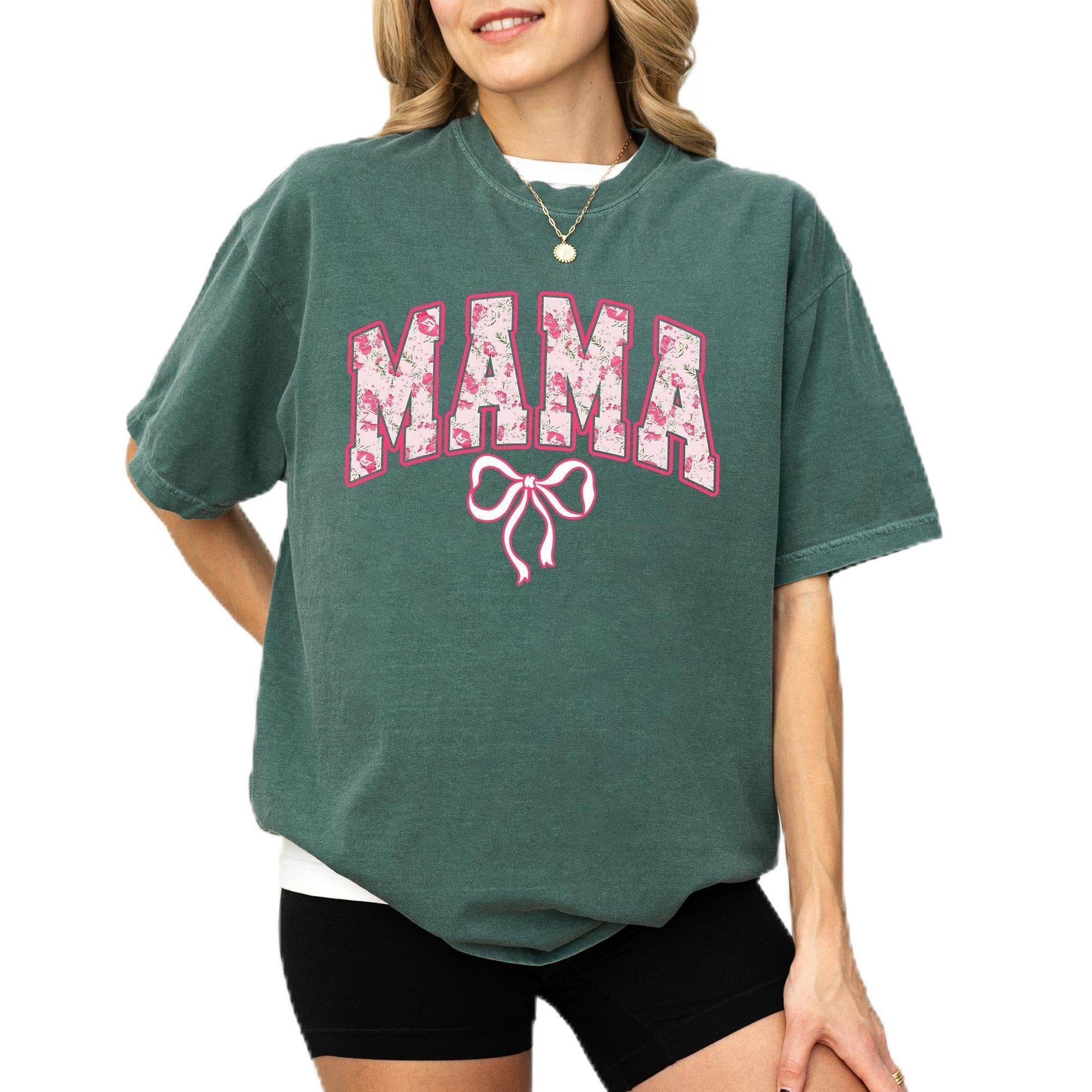 Floral Bow Mama Shirt Comfort Colors &hellip;