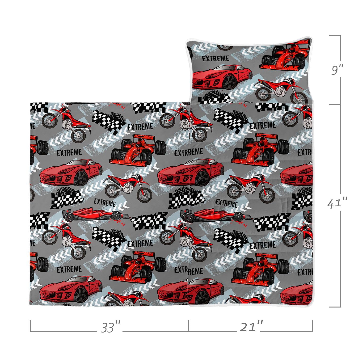HOSIMA Nap Mat -Sports Car Motorcycle Sleeping Bag with Removable Pillow - Image 2