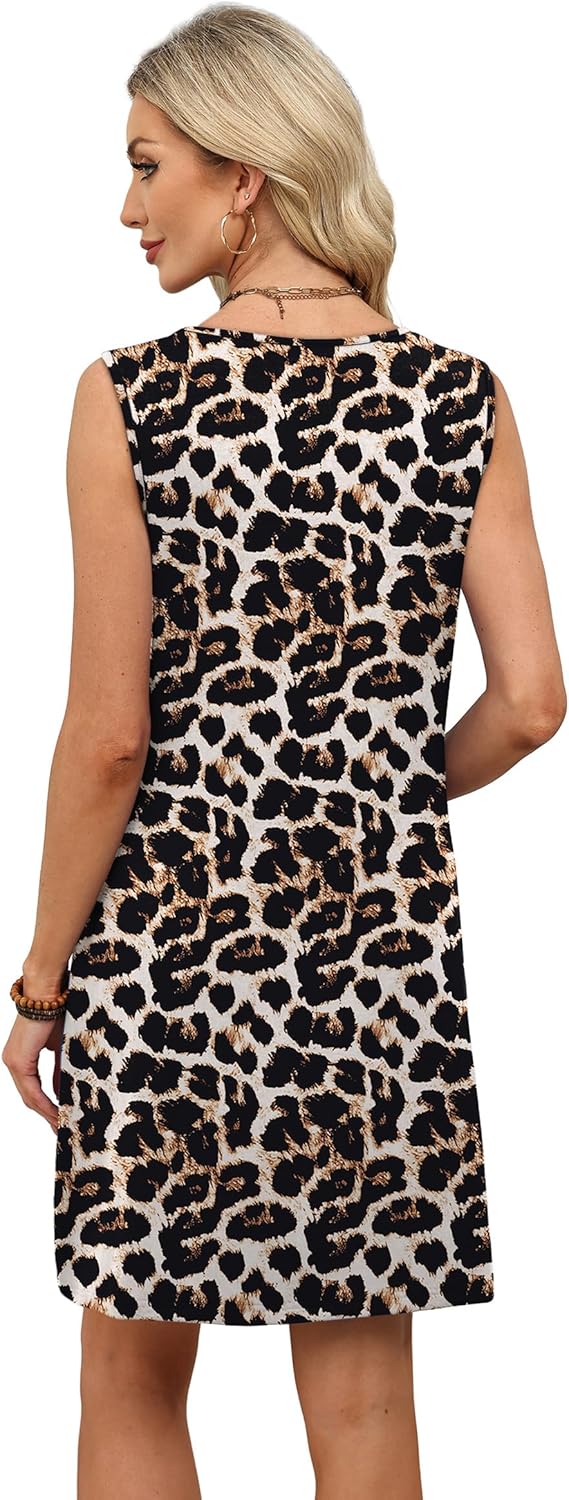 WIHOLL Summer Dresses for Women 2026 Beach Vacation Spring Fashion Lace Mini Tank Dress with Pockets - Image 5