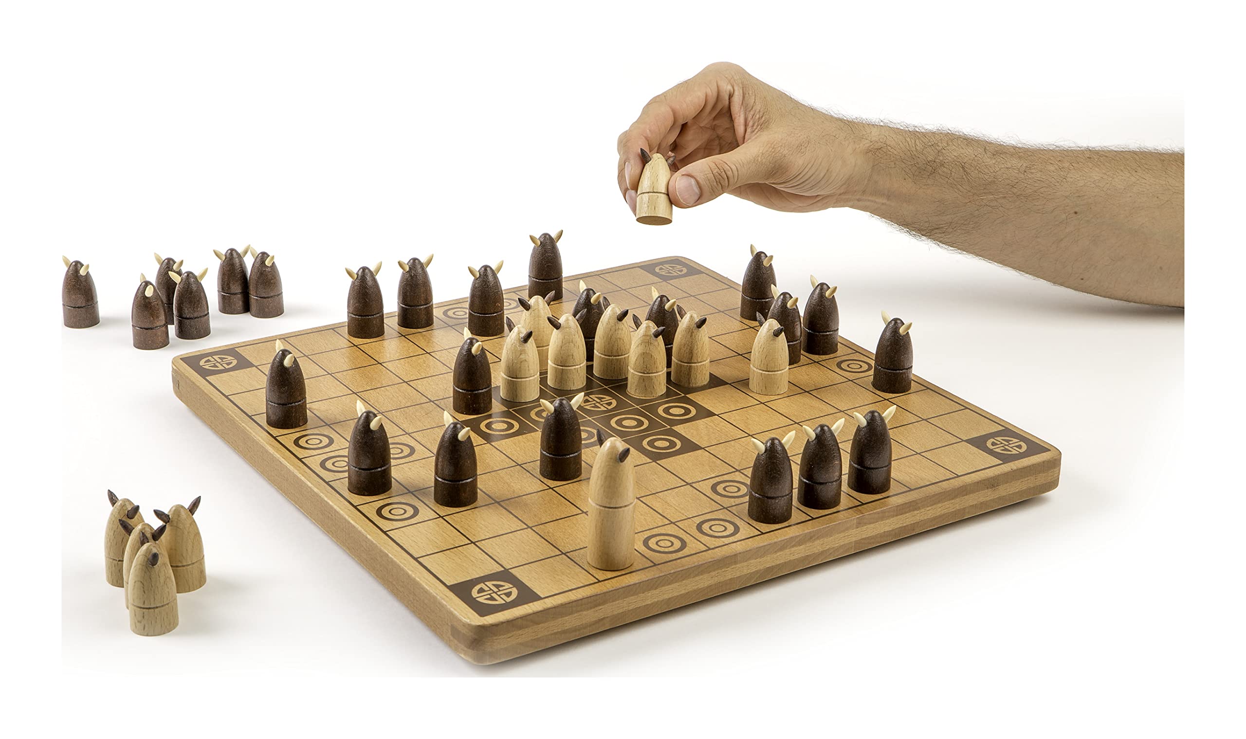 Hnefatafl, gioco di strategia per due giocatori con tavolo da gioco in legno, per bambini e adulti
