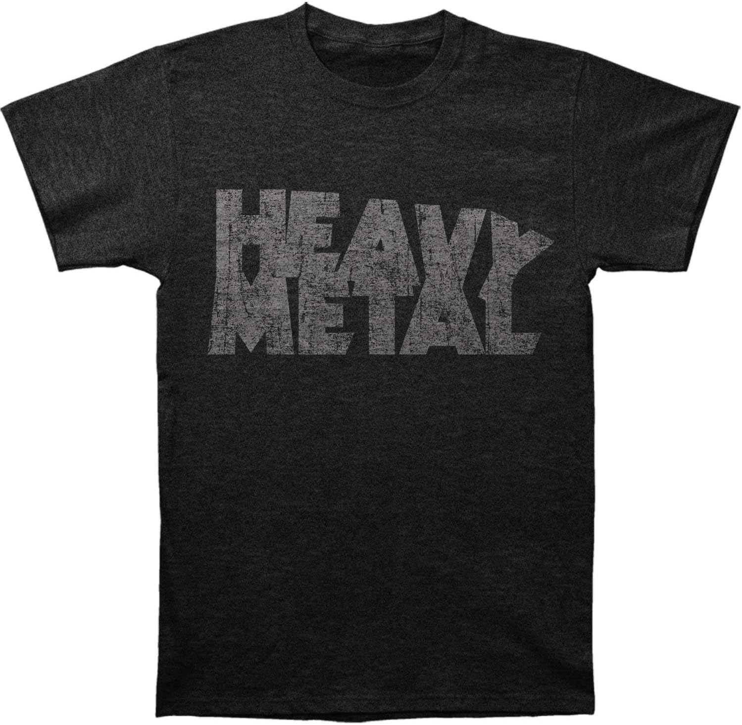 Heavy Metal Distressed Logo fitted tri-blend tee (Medium)