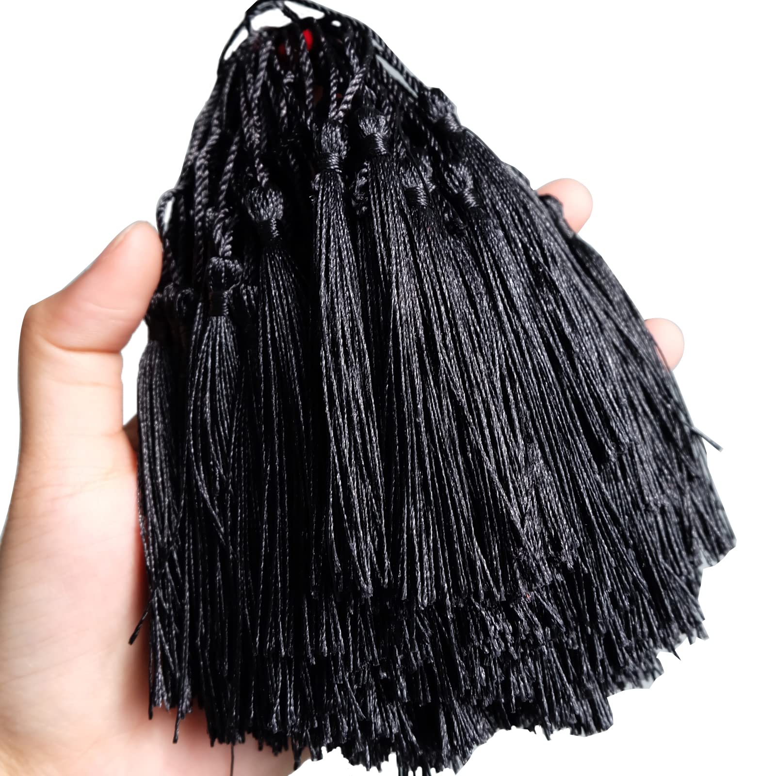 20 Pièces Glands Noir Décoratifs - Tassels Pour Signets, Bijoux Et Loisirs Créatifs