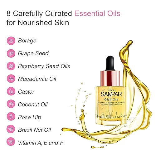 Miniatura 5 de Corrector de hidratación de aceites en uno con ácido hialurónico, frambuesa y aceite de borraja - Previene la deshidratación, mejora el cuidado de