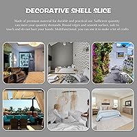 Vista 12 de GLEAVI Cowrie Shells 100pcs Round Shells Pieces Round Natural Capiz with 2 Hole, Polished Slice Accessory Capiz Pearl Coin Beads Charms for Jewelry