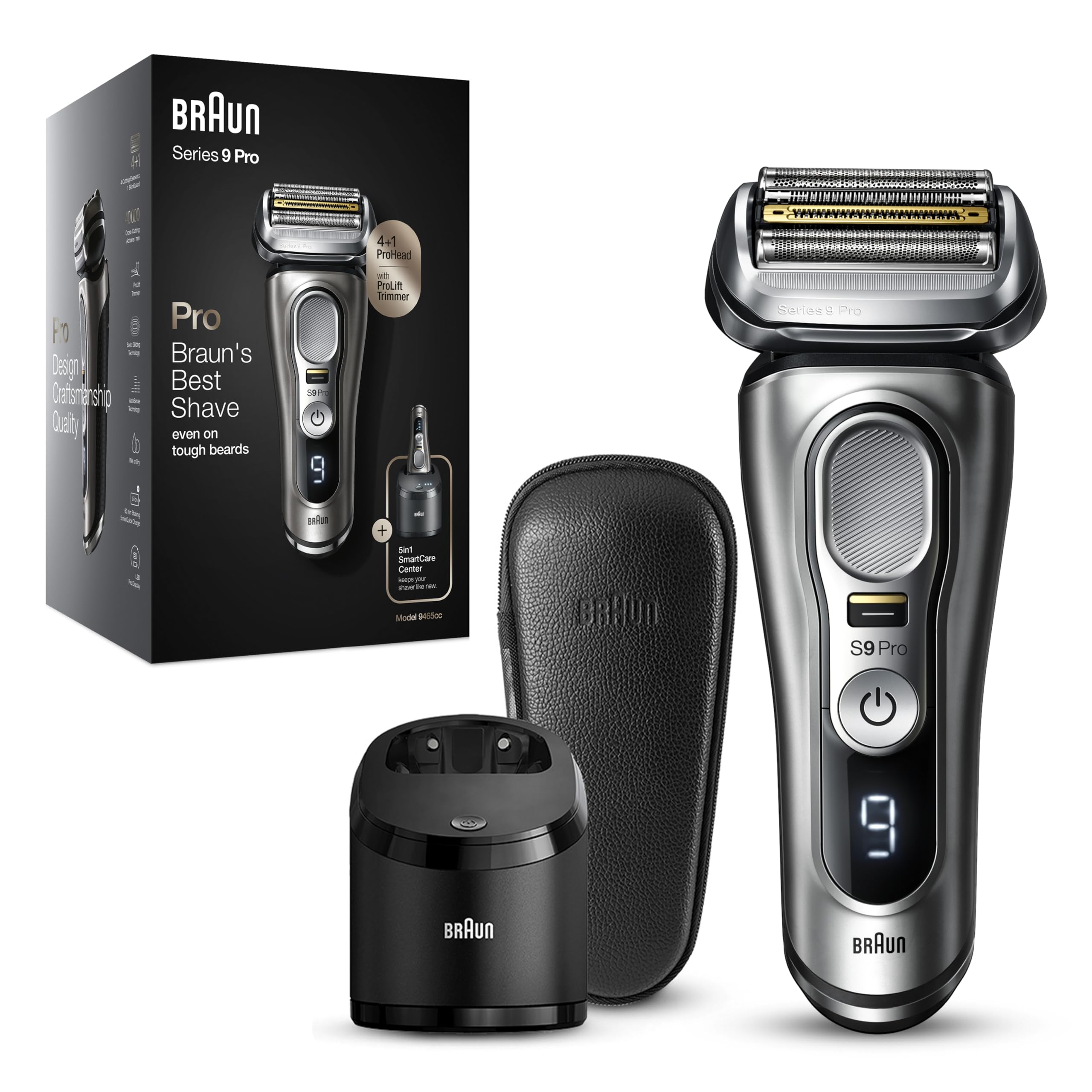 Braun Series 9 Pro 9465cc Electric Shaver for Men Shaver 9465cc