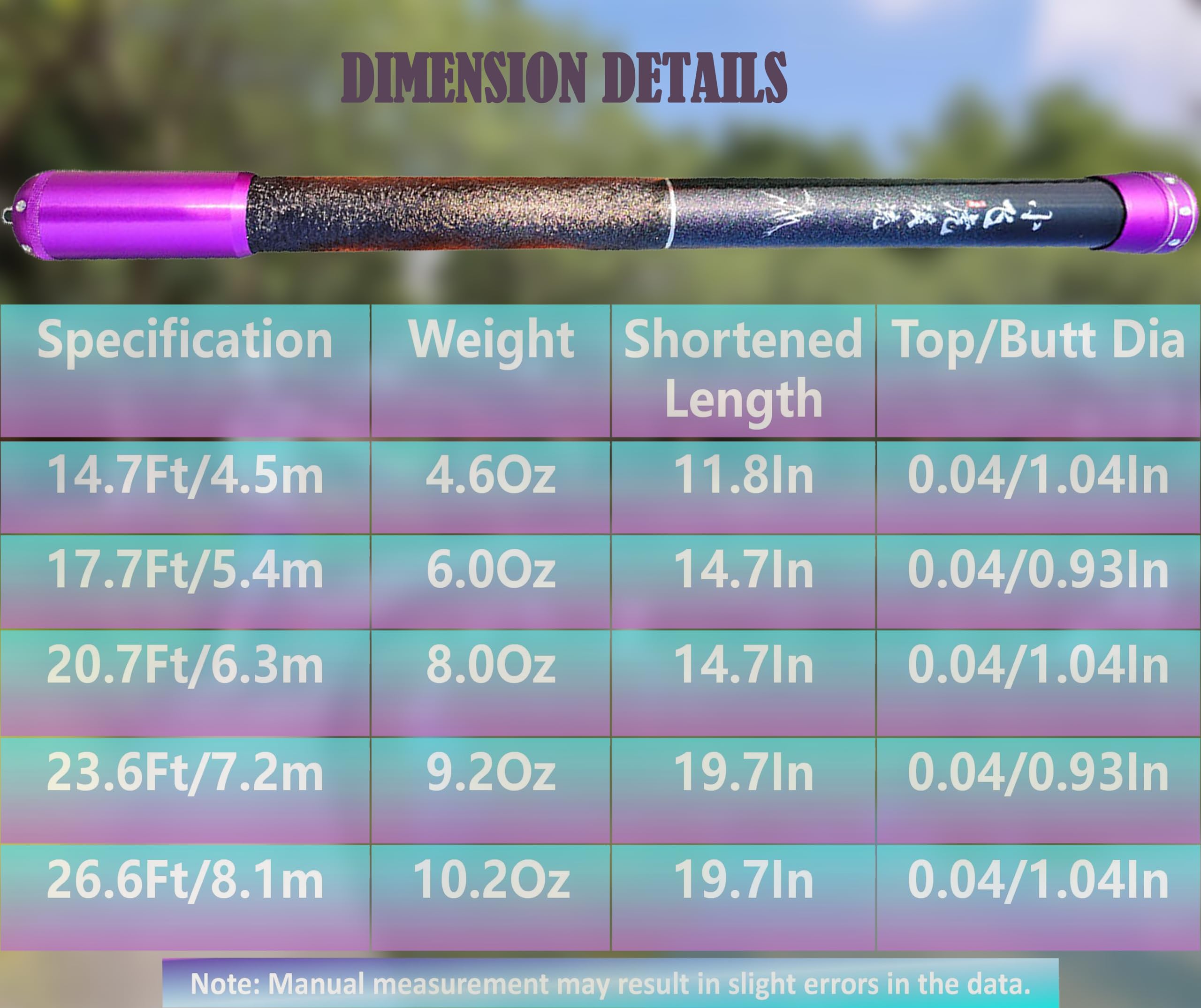 Canna da pesca telescopica in fibra di carbonio da 26,6 FT Canna da pesca ultraleggera portatile canne Tenkara Canne pieghevoli Bass Crappie Kit completo Pocket canna da pesca in bambù