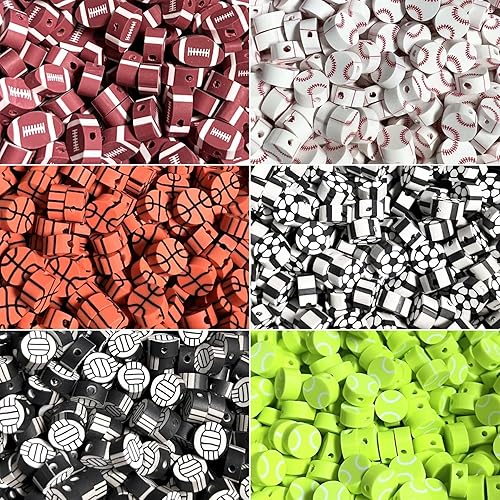 Miniatura 2 de 100 cuentas de arcilla polimérica mixta Heishi para hacer pulseras, aretes, collares, joyas