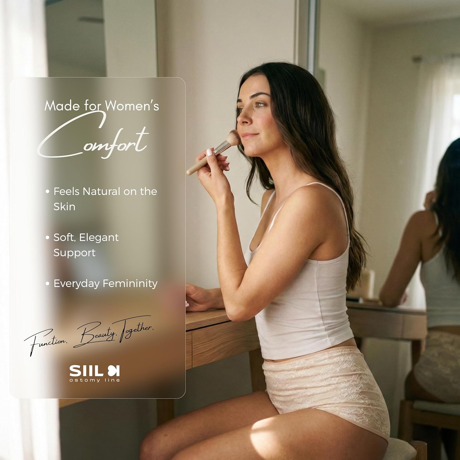 SIIL Ostomy bag Covers for Women | Stealth Colostomy Wrap for abdomen | Stoma Belt Opening for Stoma | Urostomy | Ileostomy | Colostomy | Waist Bag | Made In EU - Image 4