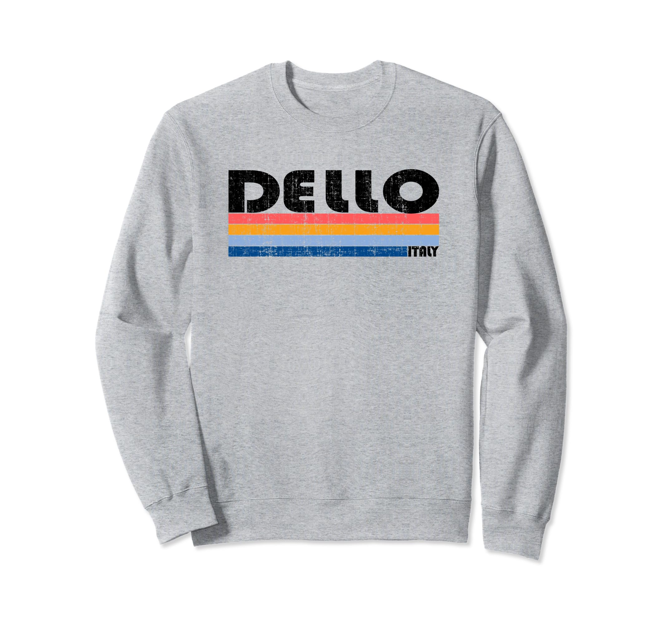 Dello, Italy Retro 70s 80s Style Sweatshirt
