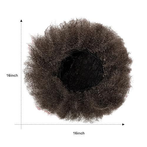 Miniatura 3 de Pelucas afro de 16 pulgadas para mujeres negras pelucas rizadas afro de los años 70 peluca rizada grande pelucas afroamericanas pelucas de los años