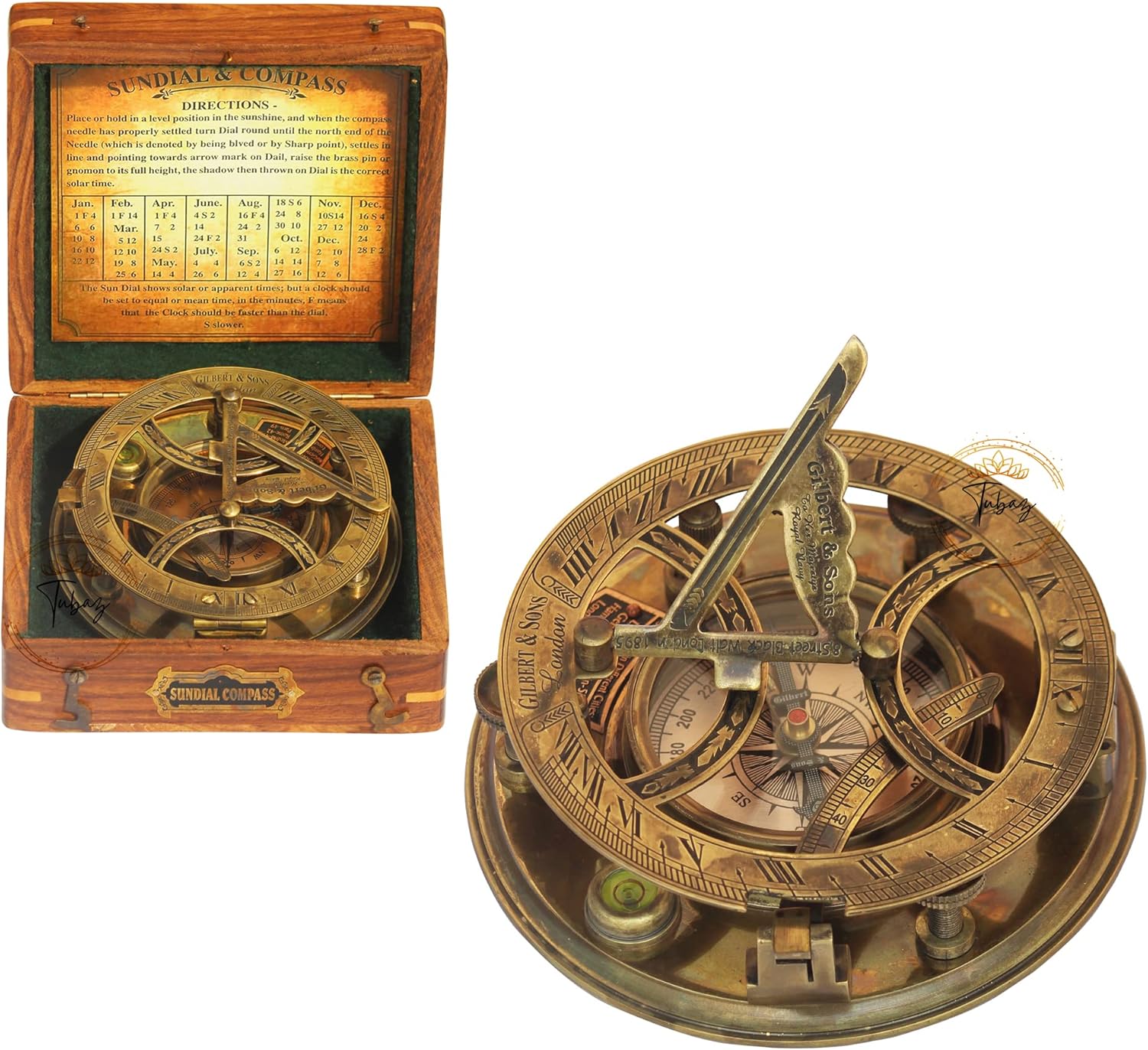 Satın alın Nautical Compass Perfectly Calibrated Large Brass Nautical