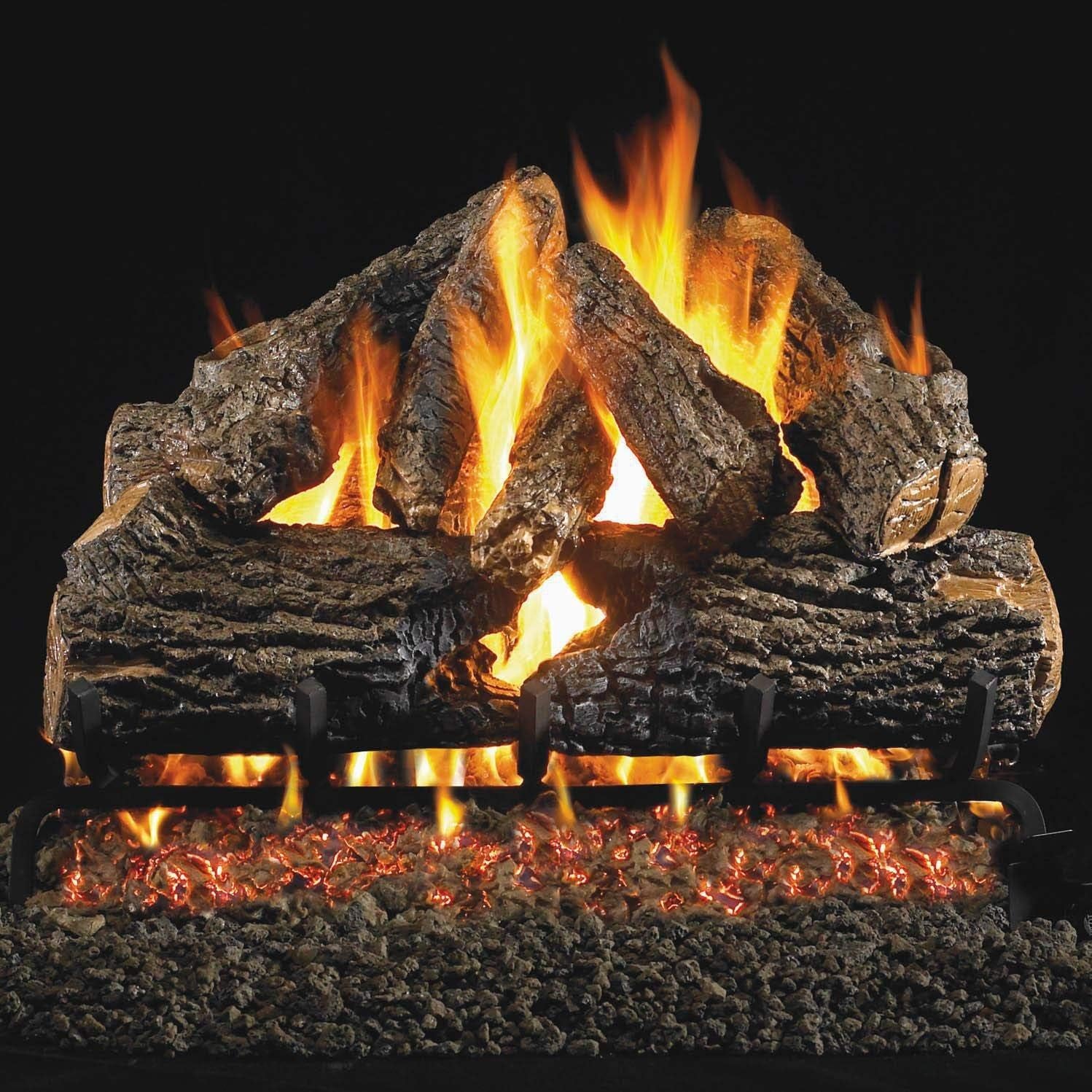 Amazon.com: Peterson Real Fyre 18 Inch Charred Oak Log Set