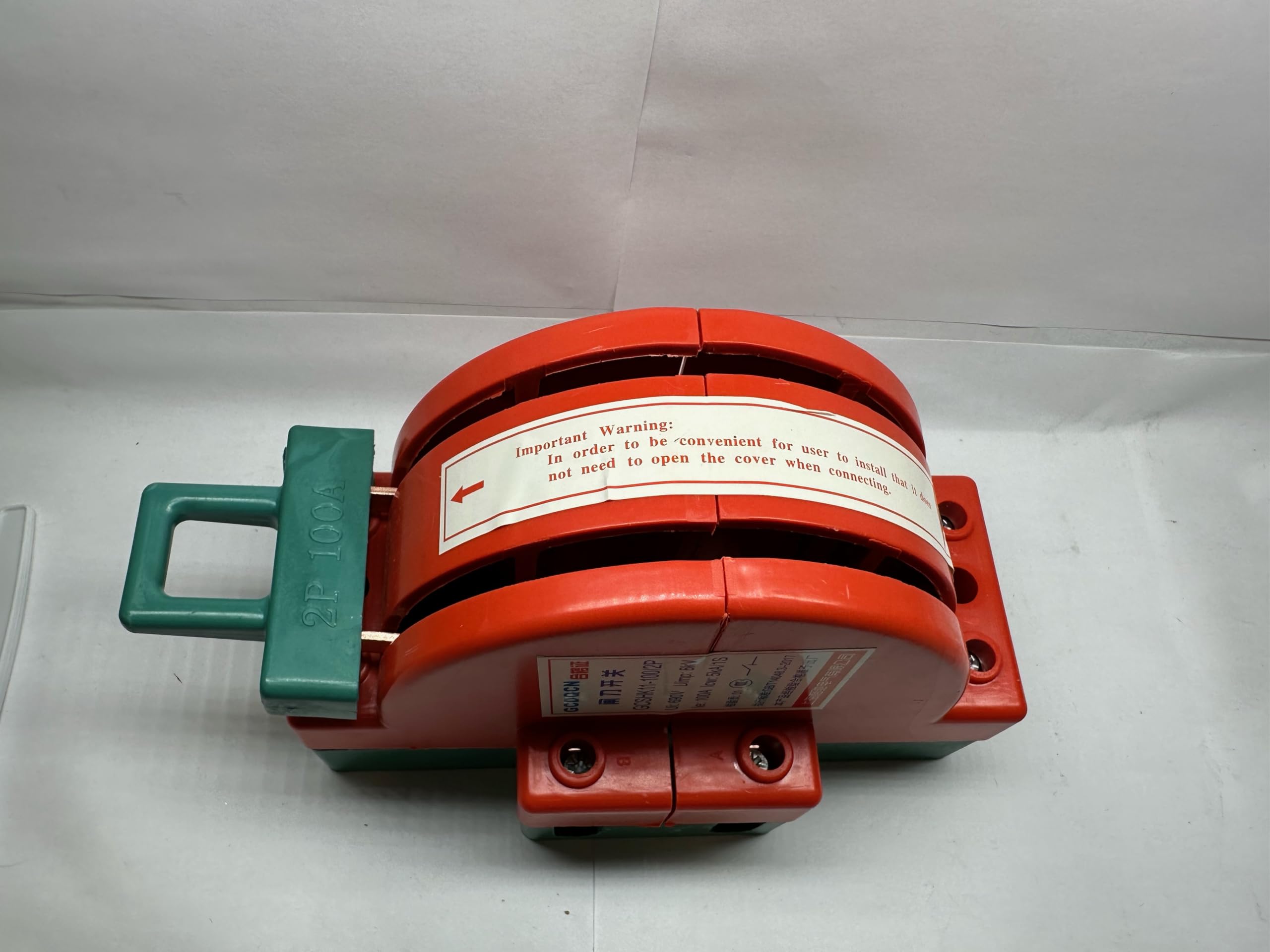 Knife Charge Interruptor de cuchilla de desconexión de 2 Polos con clasificación de aislamiento (IE) de 100 amperios