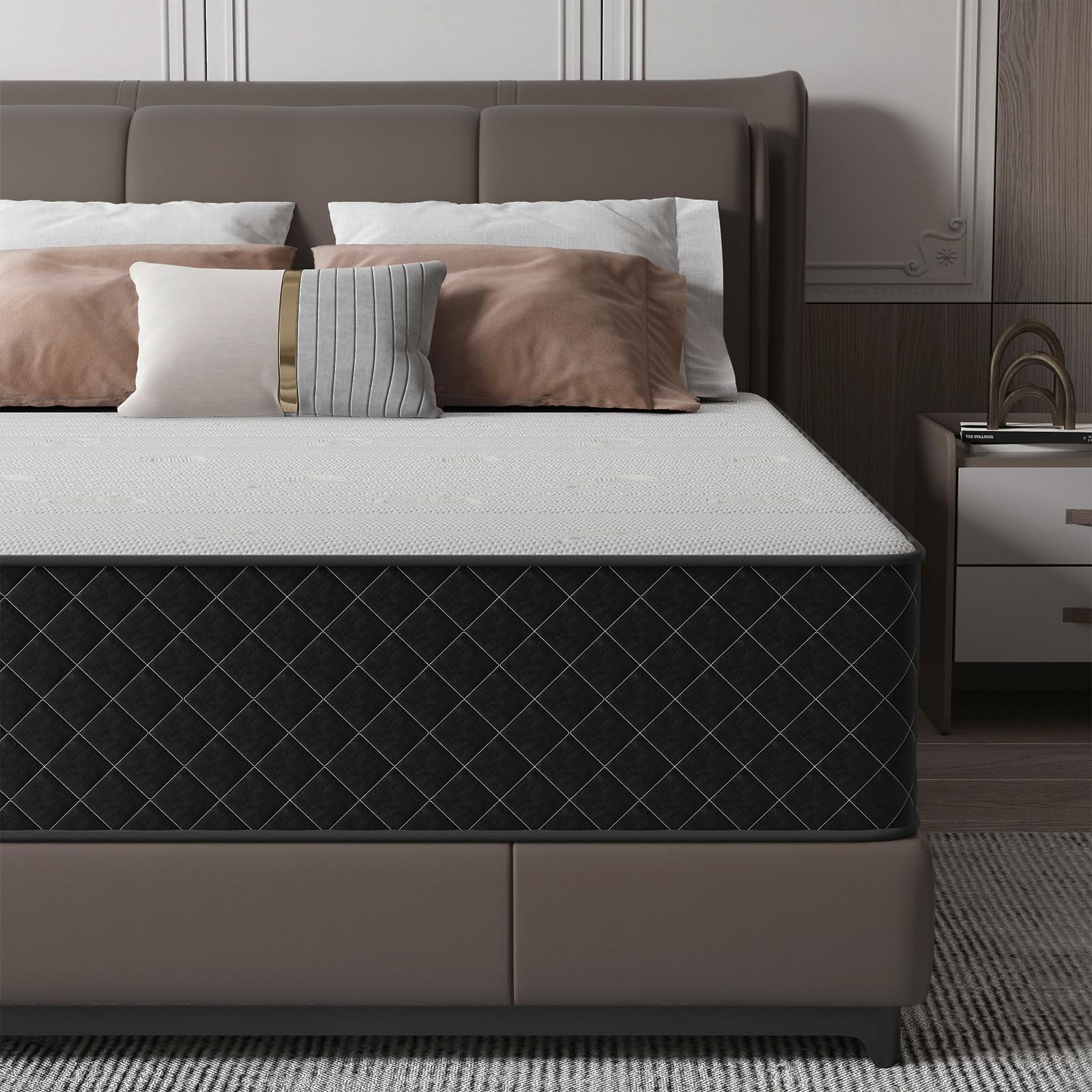 MOLPHIT Materasso Matrimoniale 140x190 Altezza 20cm, Certificazione OEKO-TEX Materasso a Molle e Schiuma, Materassi Memory, Materassi con Ergonomico Sostenuto,Confortevole e Elevata Traspirabilità