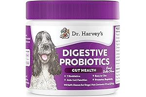 Dr. Harvey's Probiotic Soft Chews for Dogs: 7 Probiotics for Gut and Bowel Health