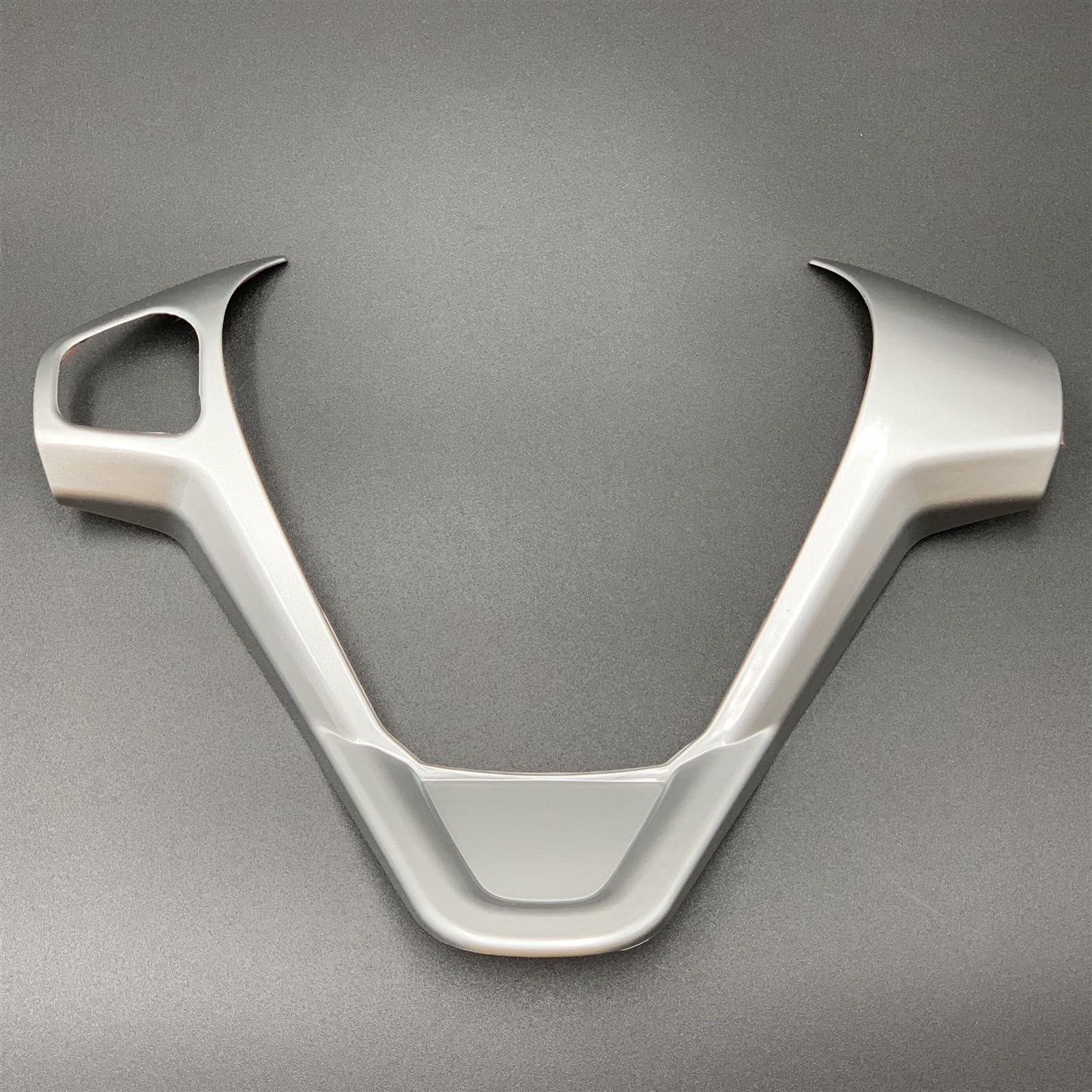 Vuzmode Car Accessories Steering Wheel Cover Trim Decorative Refit Sticker, For Ford, For Fiesta MK7, For Ecosport, For Figo, For B-MAX, For KA+ steering wheel decorative sticker(B Type Silver matte)