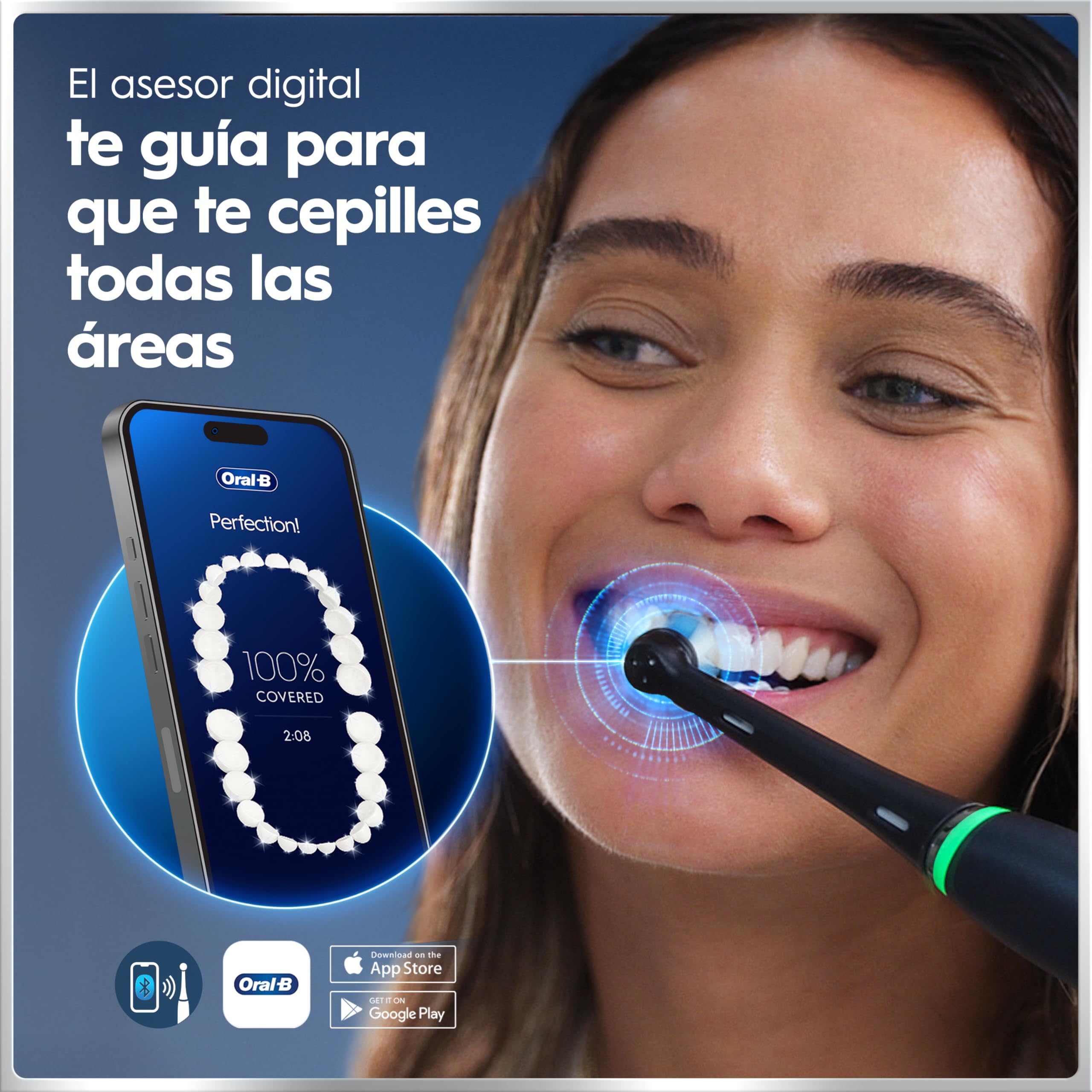 Oral-B iO 6 Pack De 2 Cepillos De Dientes Eléctricos Negro y Rosa, 4 Cabezales De Recambio y Estuche De Viaje, 5 Modos De Cepillado Con Blanqueamiento Dental, Sensor De Presión, Diseñado por Braun - 5