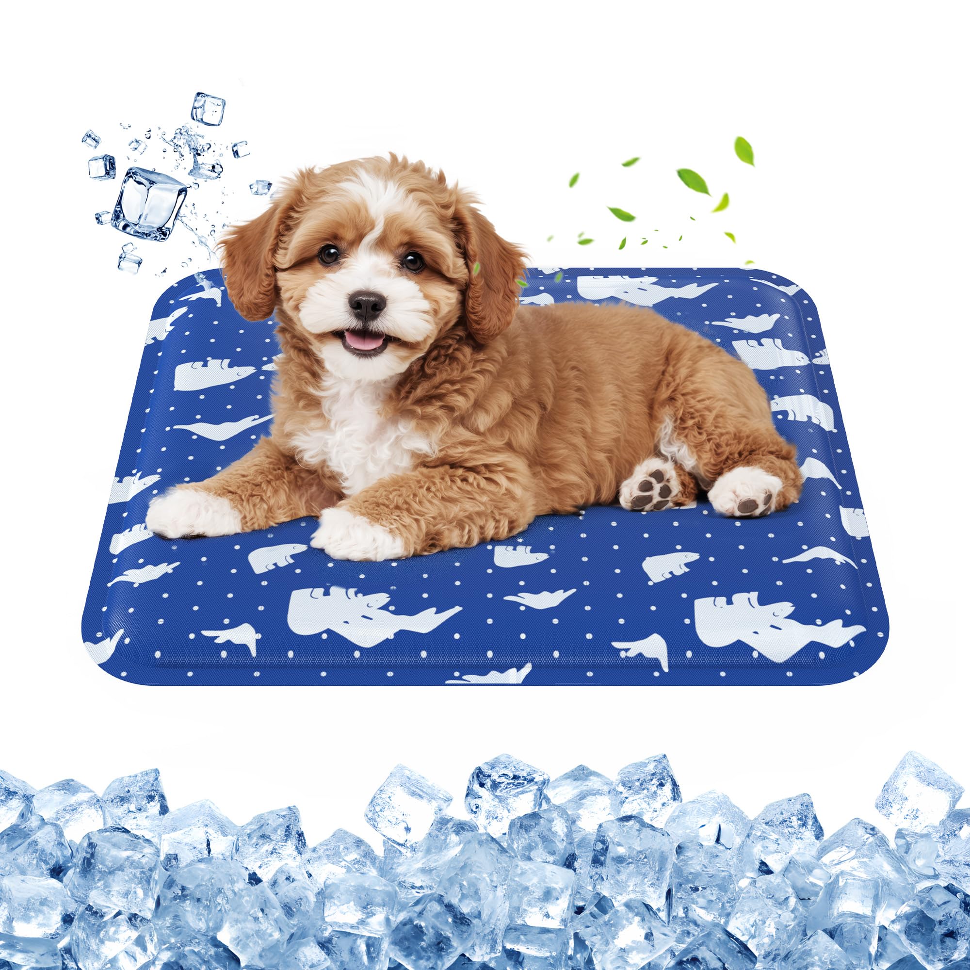 petnf Pet Cooling Mat for Dogs and Cats, 50x40cm Non-Slip Self-Cool Mat, Scratch-Resistant Dog Cooling Mats for Indoor, Outdoor or Car Use, Non-Toxic & Waterproof Gel Pet Cool Pad in Hot Summer — image 1