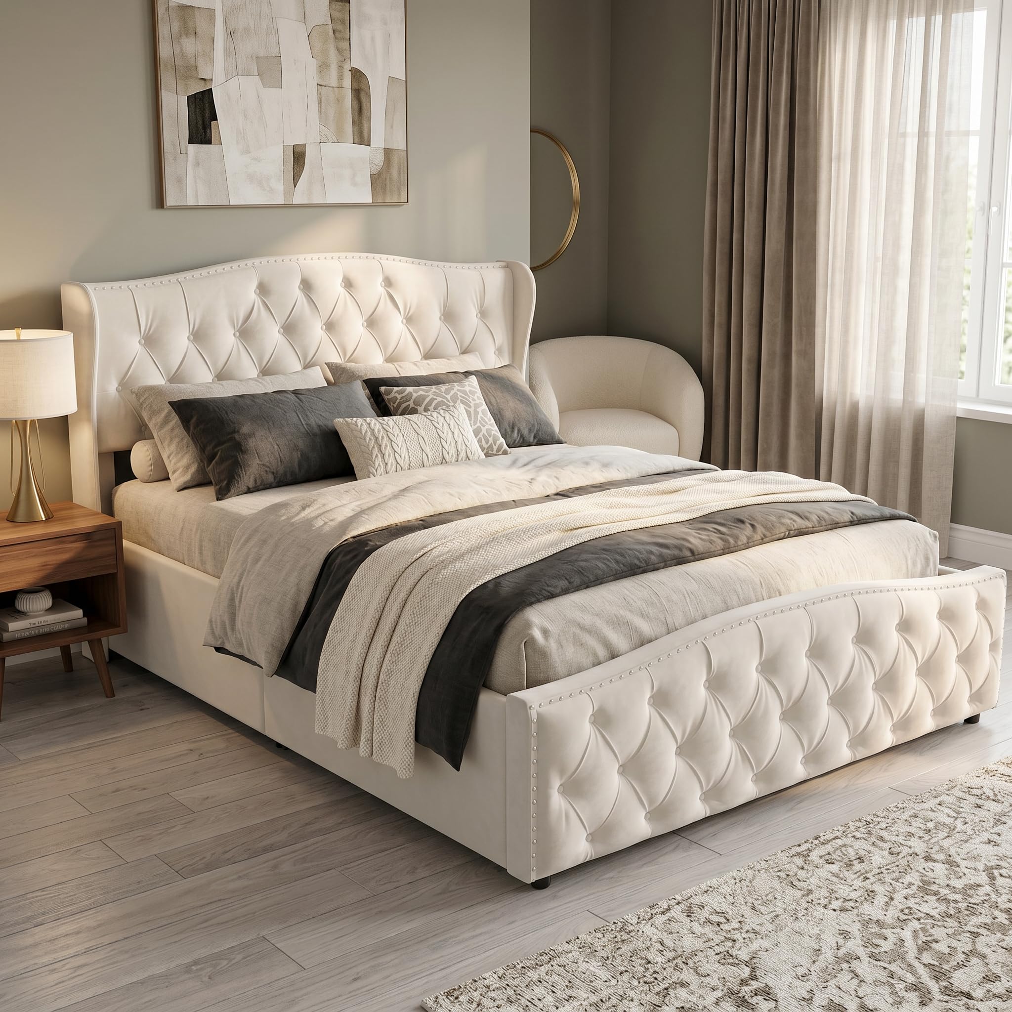 Letto Contenitore 160x200, Letto Matrimoniale con spazio di archiviazione