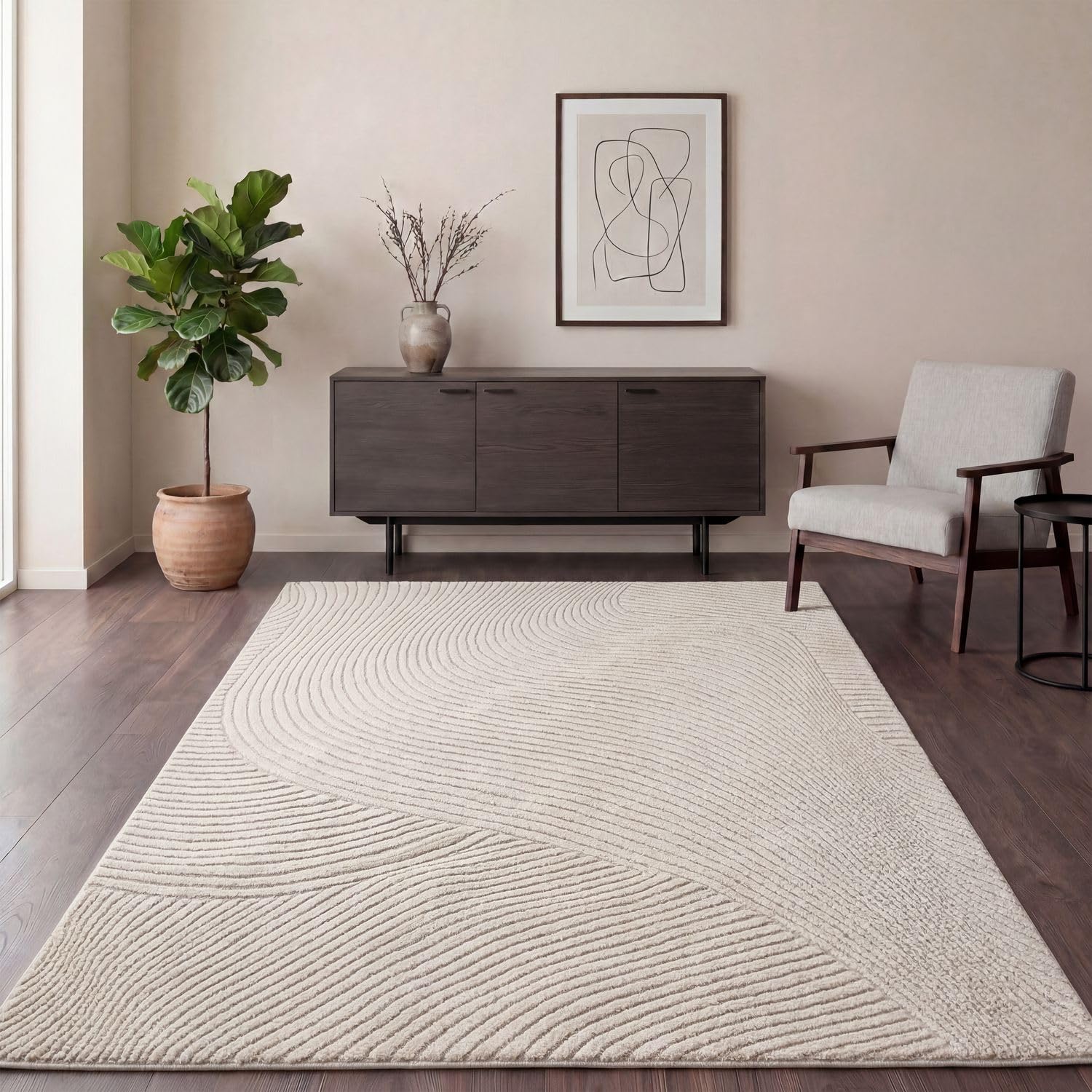 Tapis de salon facile à nettoyer doux au toucher Panglao 240x330
