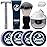 4 Packs Shaving Soap w/Shaving Bowl,Shaving Brush,Shaving Cream,Unqiue Gift Set Mens Shaving Kit for Christmas Stocking Stuffers for Him Boyfriend Dad Adult Husband Birthday Valentines Day