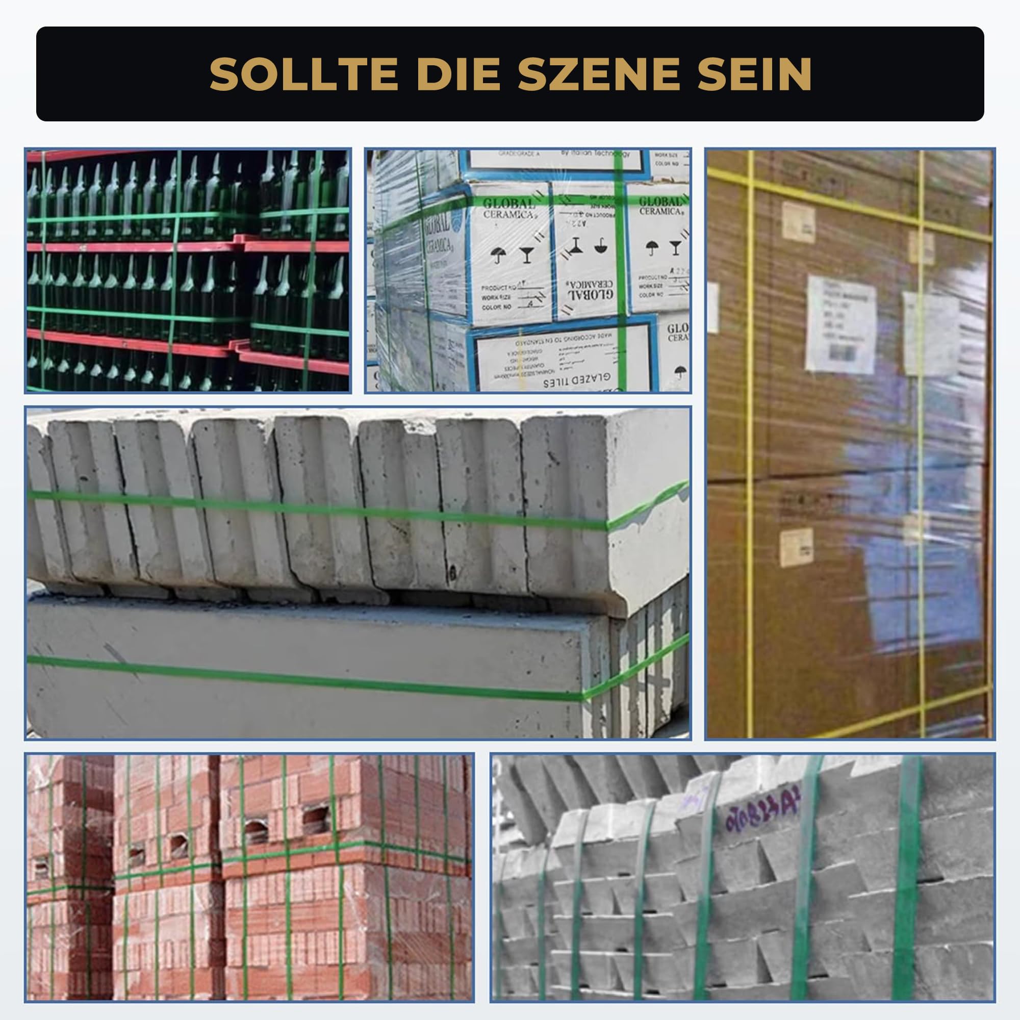 U.S. Solid Automatische Umreifungsmaschine Elektrisch 2x4000mAh Akku 13-16mm PP/PET-Bänder