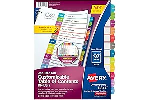 Avery Monthly Tab Dividers for Binders