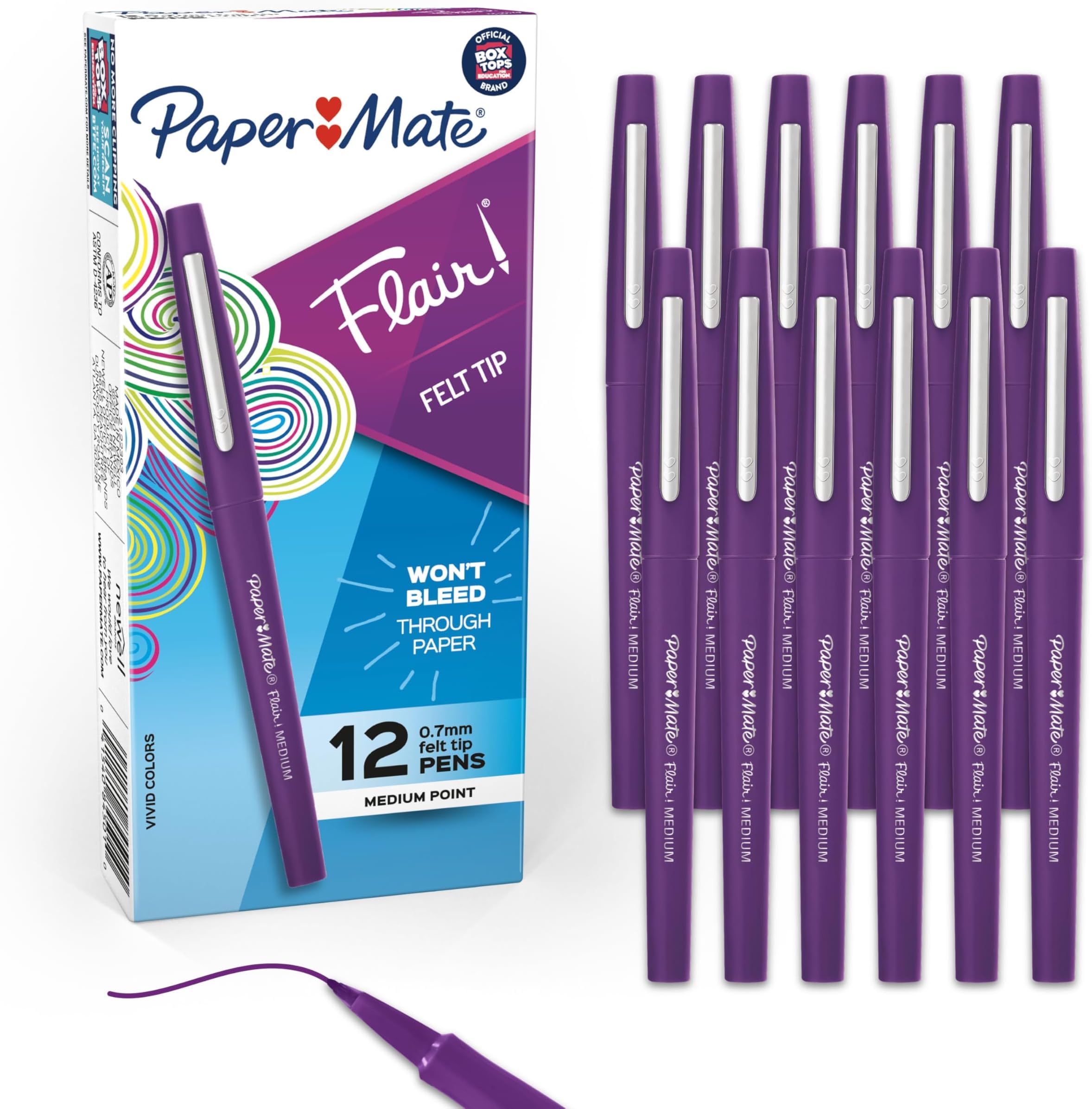 Paper Mate Flair Pens - Red, 12 Count -14