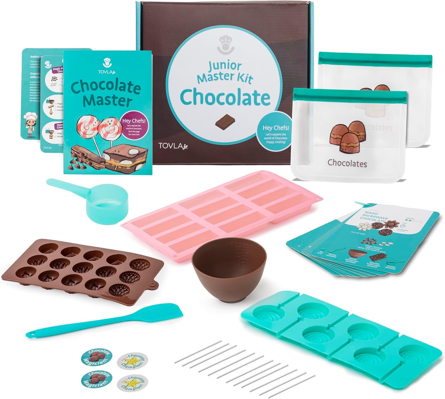 Amazon.com: Tovla Jr. Real Chocolate Making Kit for Kids | Learn to ...