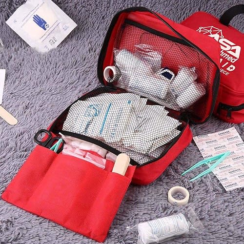 Miniatura 3 de ASA TECHMED Kit de primeros auxilios compacto, ligero para emergencias en casa, lugar de trabajo, al aire libre, coche, camping, deportes,