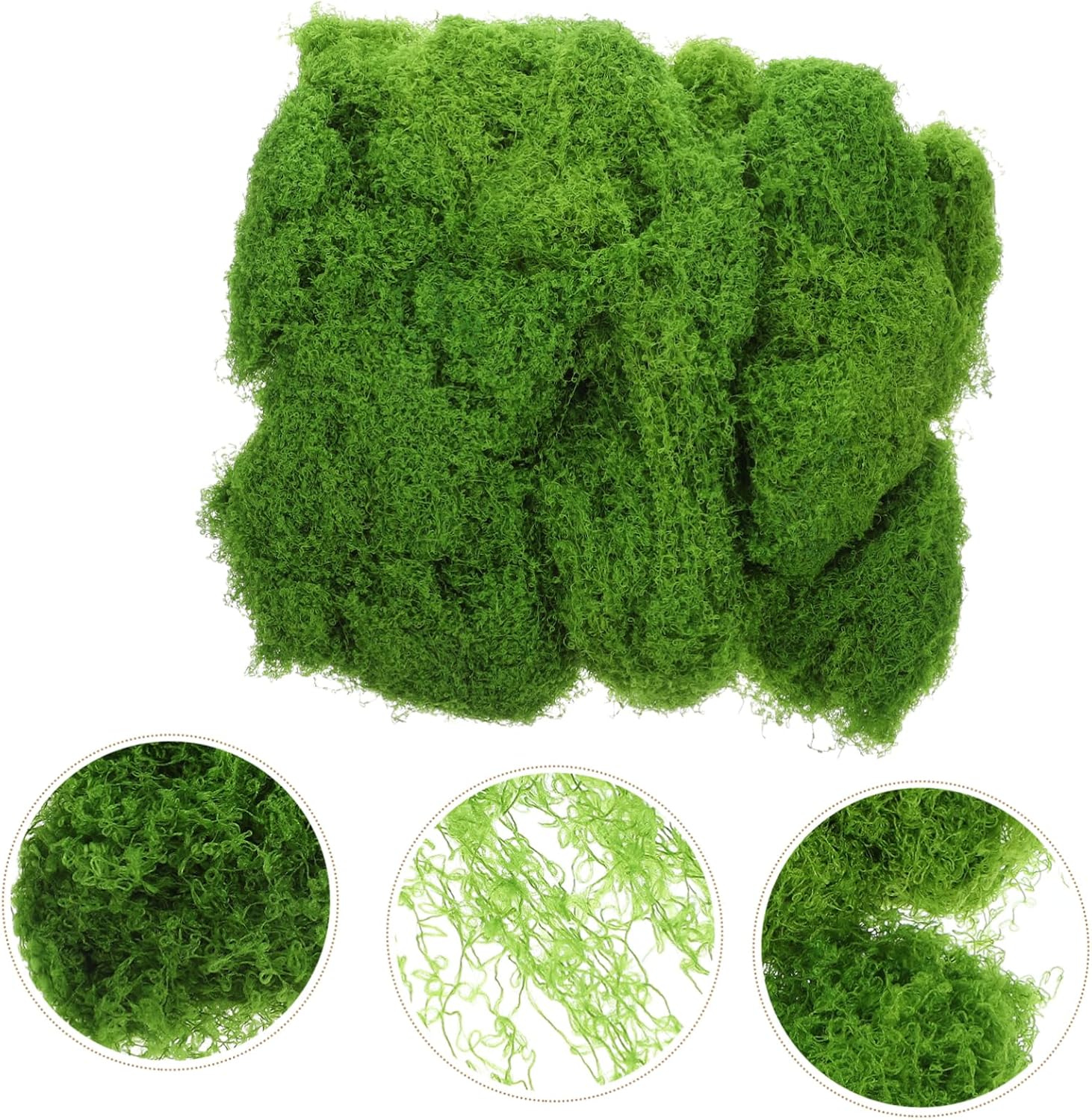 1set Decorative Faux Moss Ornaments Realistic Moss for DIY Micro Gardens Wall Indoor Plant Backdrops and Crafts Easy to Maintain Vivid Appearance