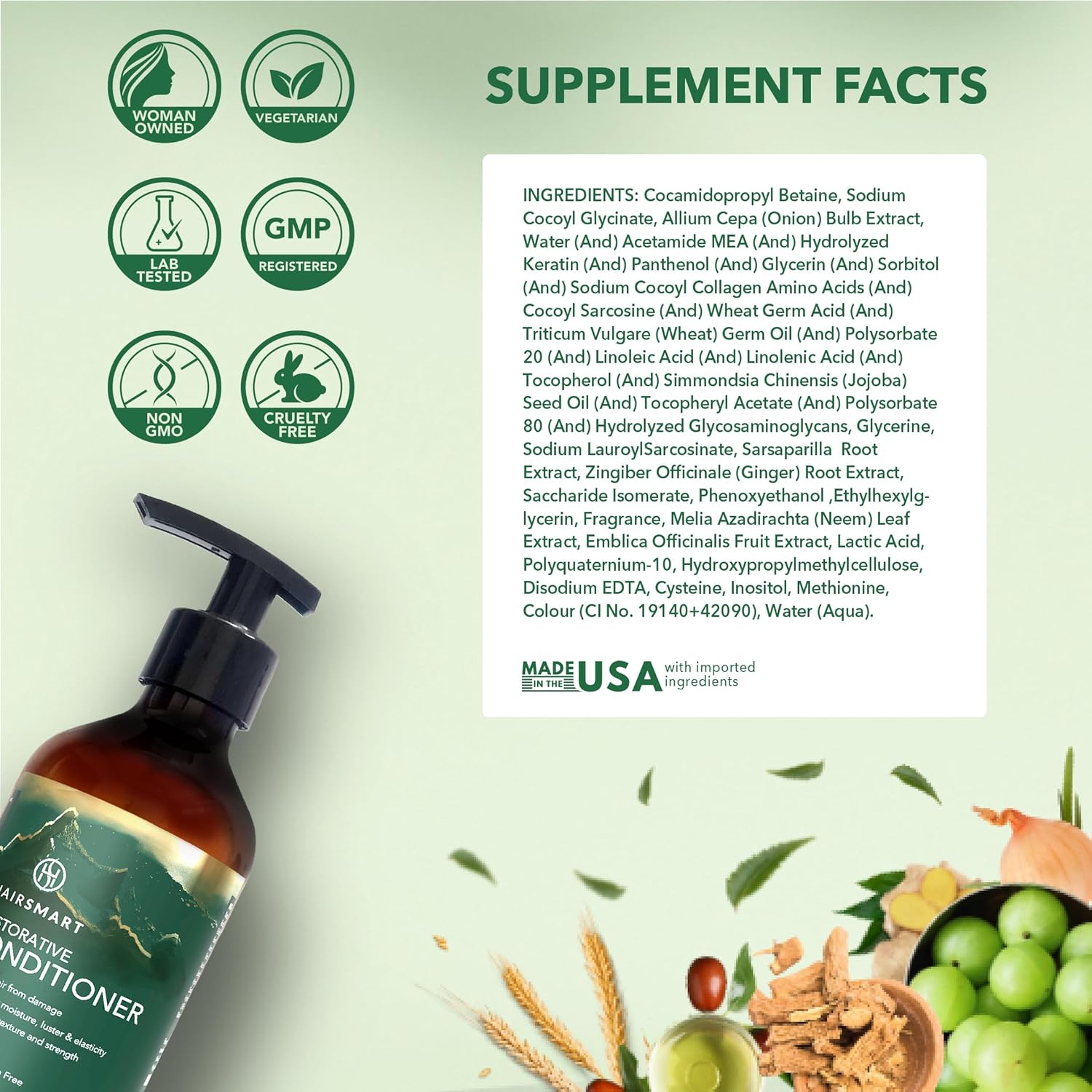 Conditioner for Women & Men | Ayurvedic Deep Conditioner for Dry, Damaged Hair | Volumizing Hair Products | Hair Growth Accelerator, 100ml